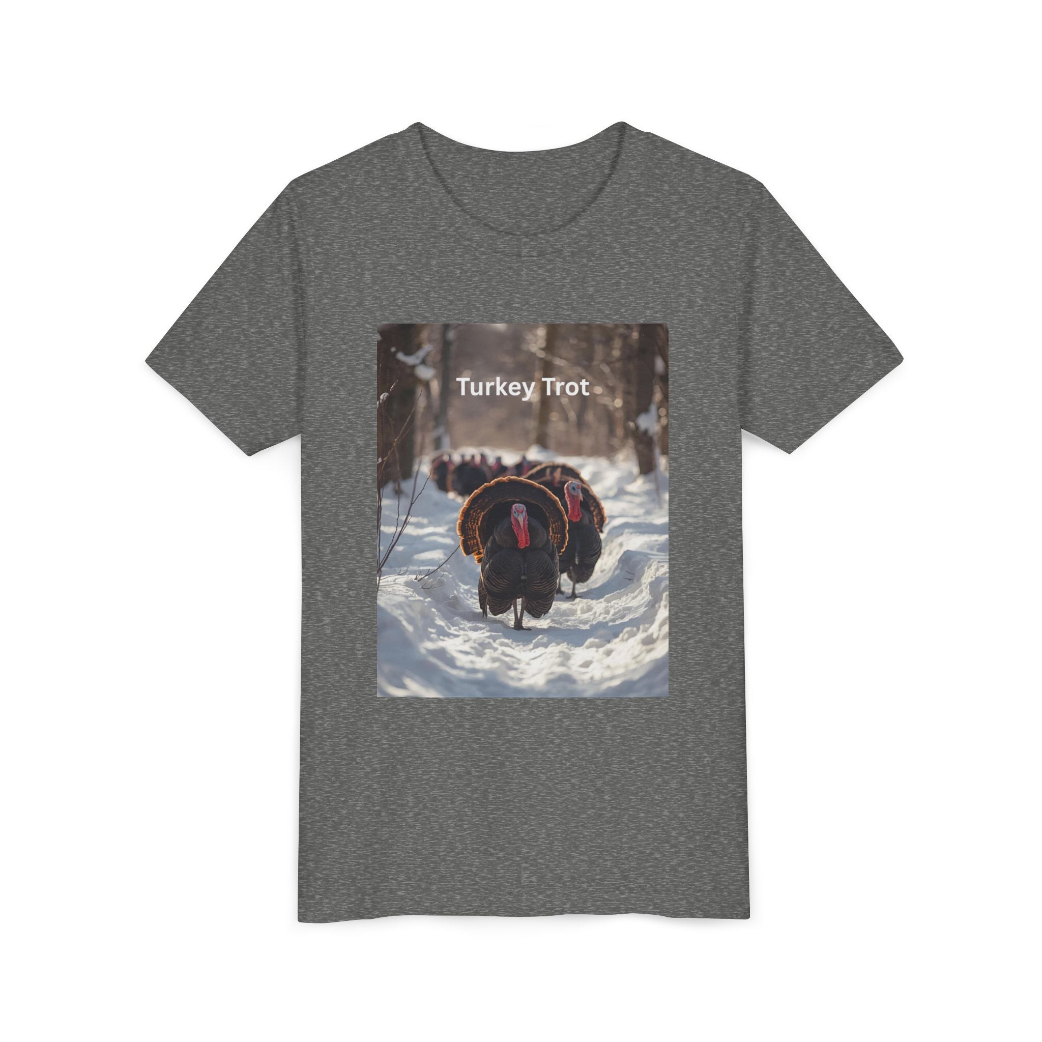 Thanksgiving Turkey Trot Youth Tee, Cute Holiday Shirt, Fall Apparel, Kids Thanksgiving Outfit, Funny Tee for Celebration