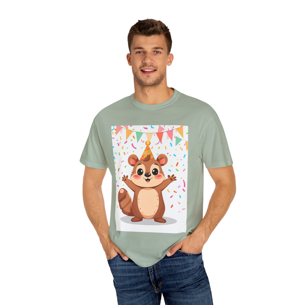 Adorable Party Animal Squirl T-Shirt - Birthday Gift, Unisex Tee, Celebration Apparel, Cute Animal Print, Fun Gift Idea