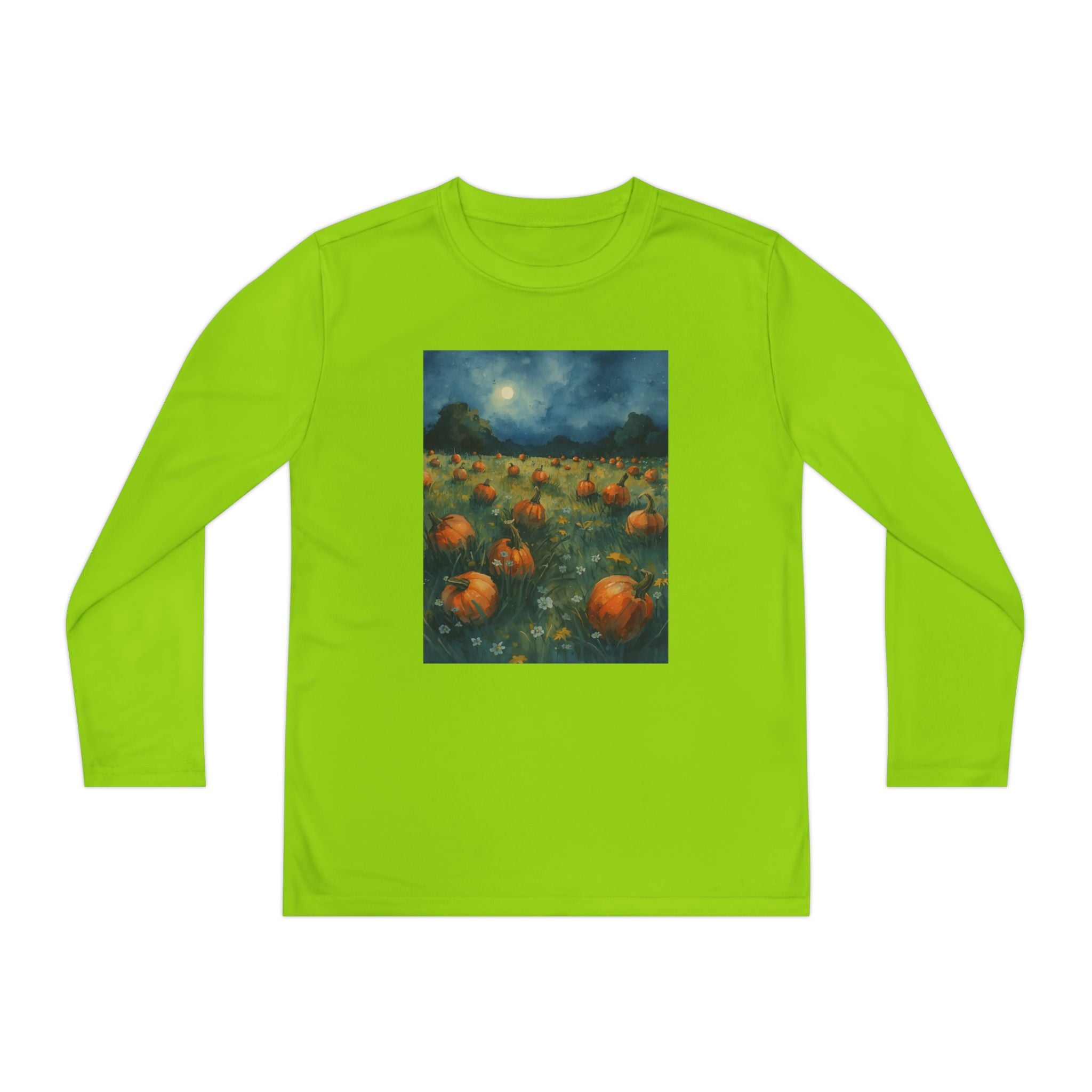 Youth Pumpkin Patch Long Sleeve Tee, Fall Fashion, Kids Apparel, Halloween Outfit, Pumpkin Lovers Gift, Cozy Autumn Shirt