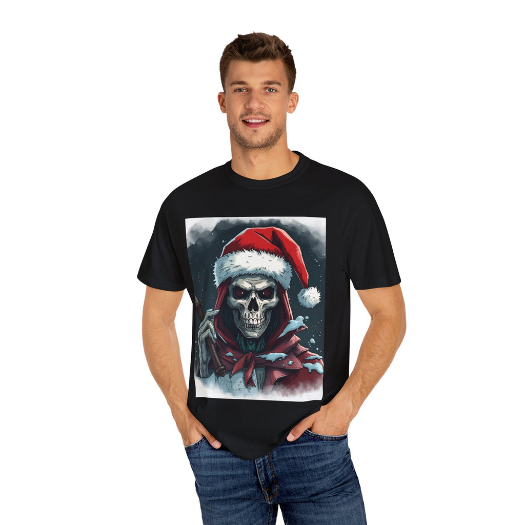 Christmas Skeleton T-Shirt, Unisex Holiday Tee, Funny Graphic Shirt, Unique Gift, Halloween & Christmas Apparel