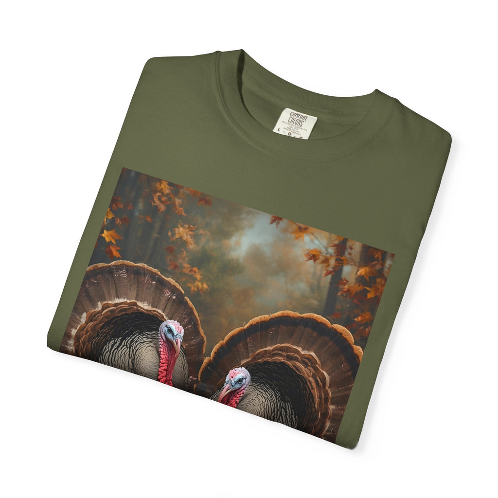 Thanksgiving Turkey Graphic Tee, Unisex Gift for Fall, Harvest Party Shirt, Cute Casual Outfit, Family Gathering Apparel