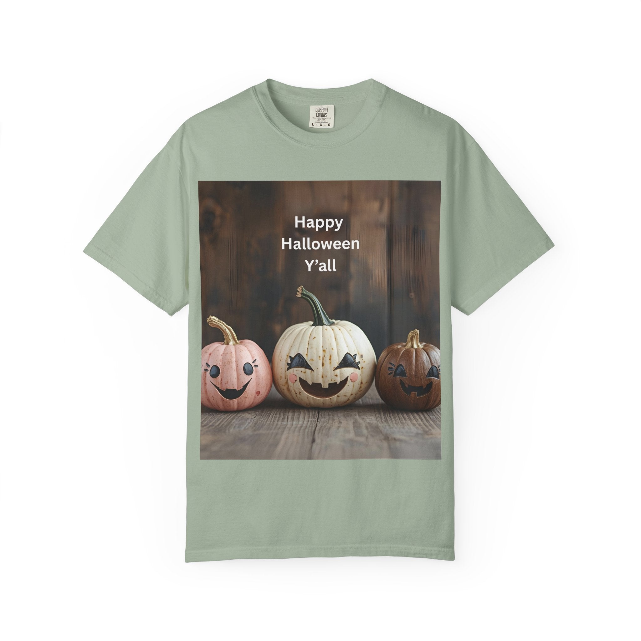 Happy Halloween Y'all T-shirt, Fall Pumpkin Tee, Unisex Halloween Apparel, Cute Halloween Gift, Autumn Wardrobe Essential
