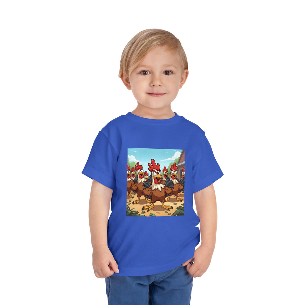 Chicken Funny Toddler Short Sleeve Tee
