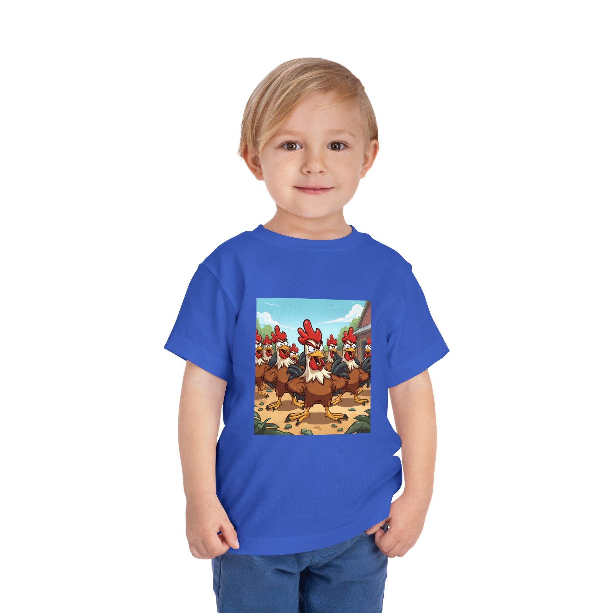Chicken Funny Toddler Short Sleeve Tee