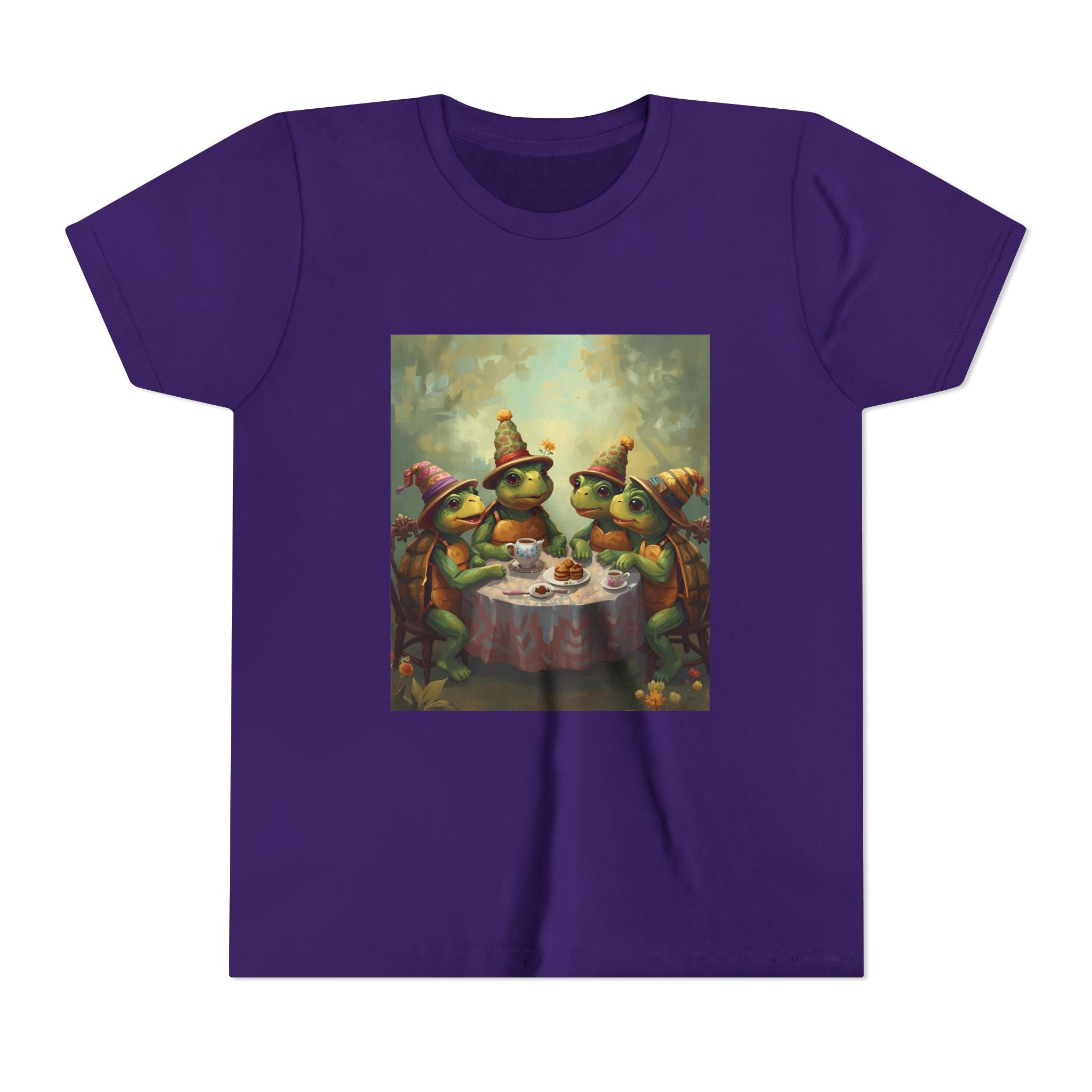 Whimsical Turtle Youth Short Sleeve Tee