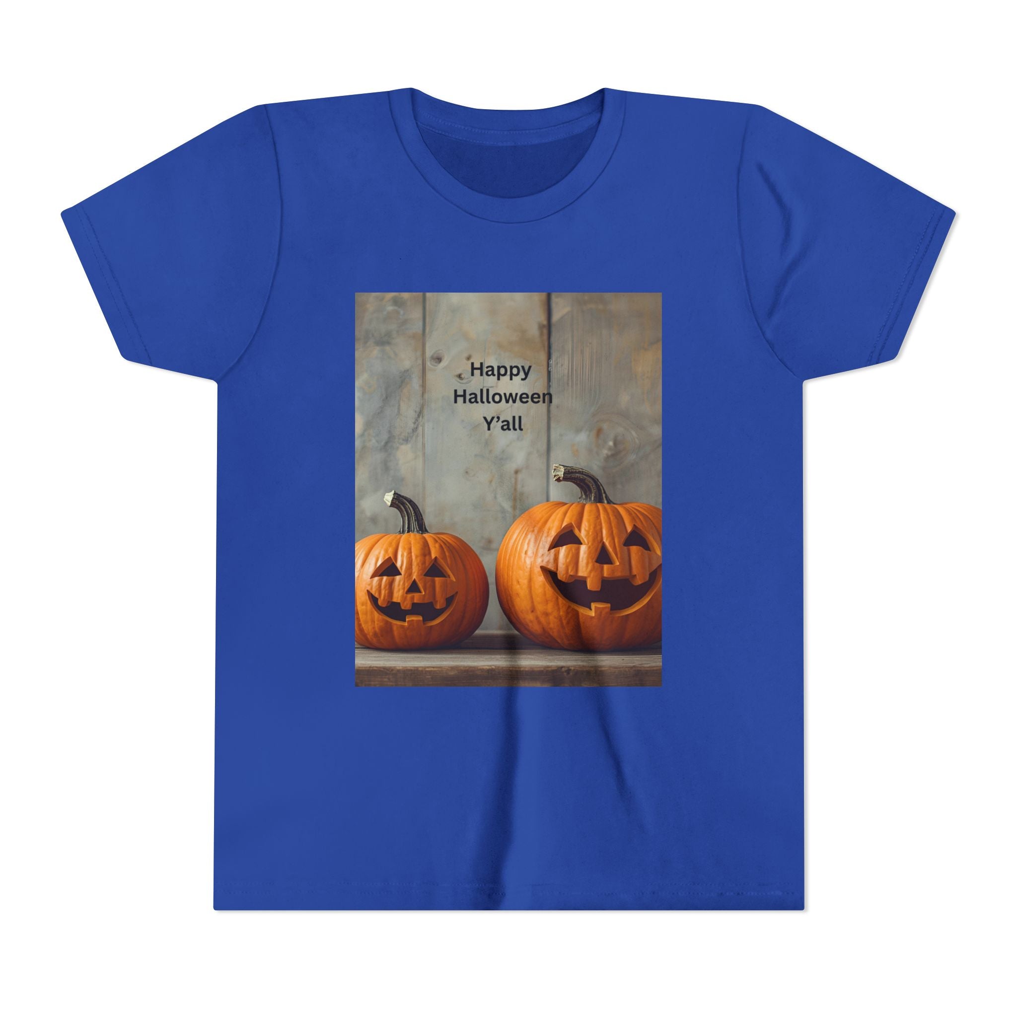Halloween Pumpkin Youth Tee, Spooky Kids Shirt, Pumpkin Graphic Tee, Fall Celebration Gift, Trick or Treat Outfit
