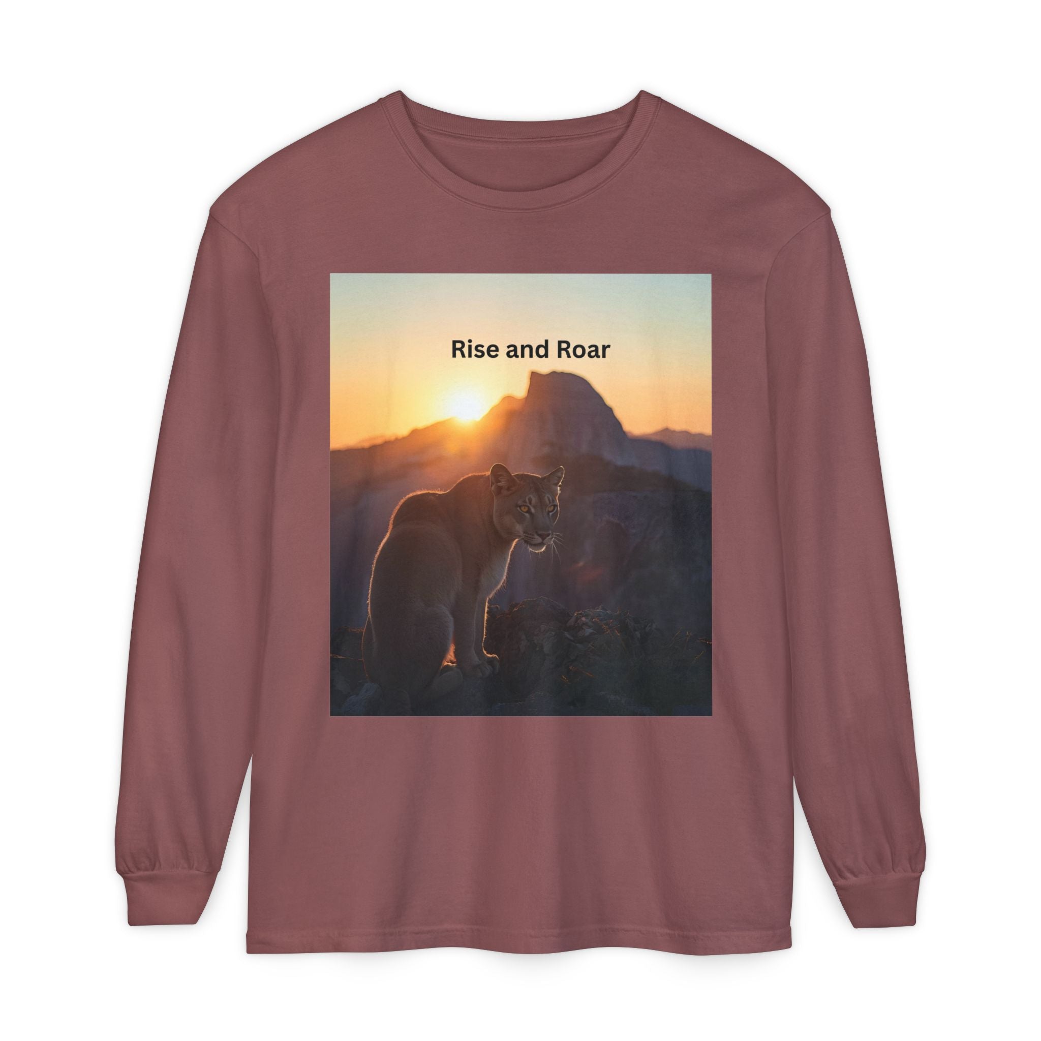 Rise And Roar Unisex Garment-dyed Long Sleeve T-Shirt