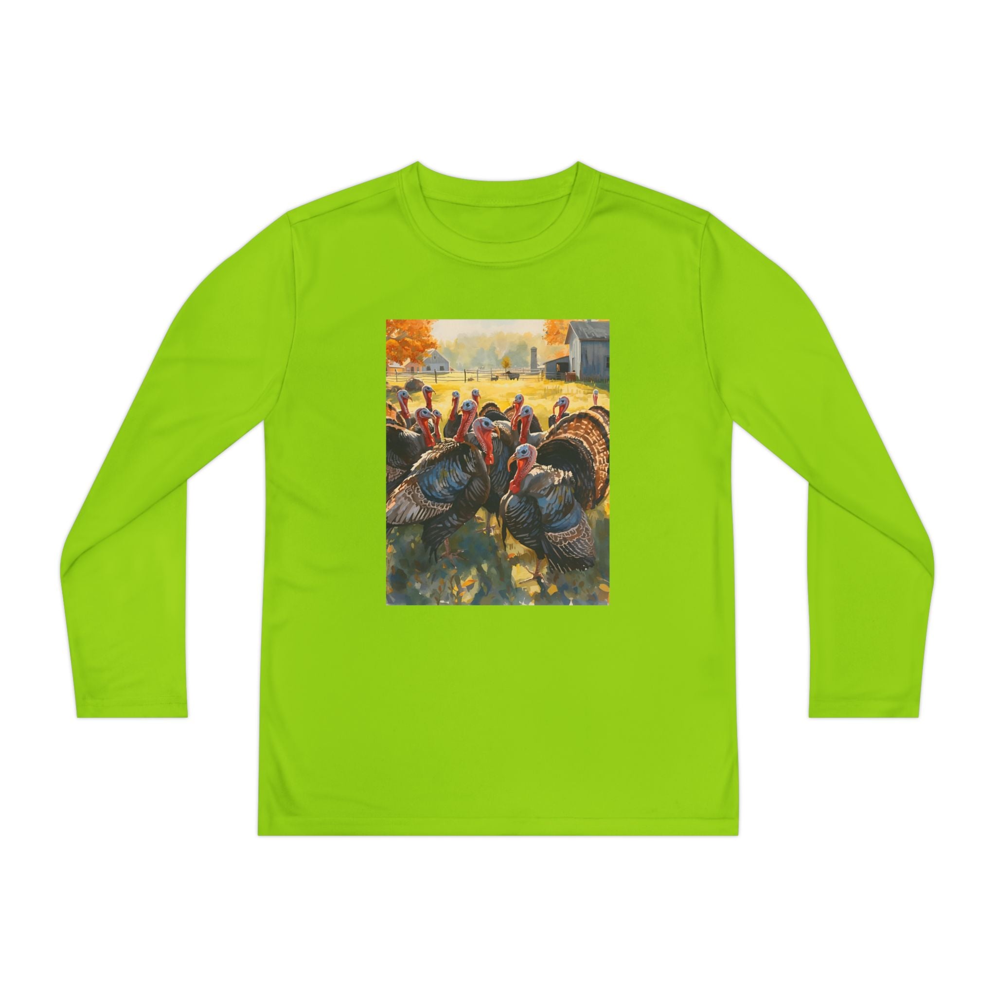 Thanksgiving Turkey Youth Long Sleeve Turkey Tee, Thanksgiving Shirt, Fall Outfit, Holiday Apparel, Kids Long Sleeve Top, Autumn Clothing