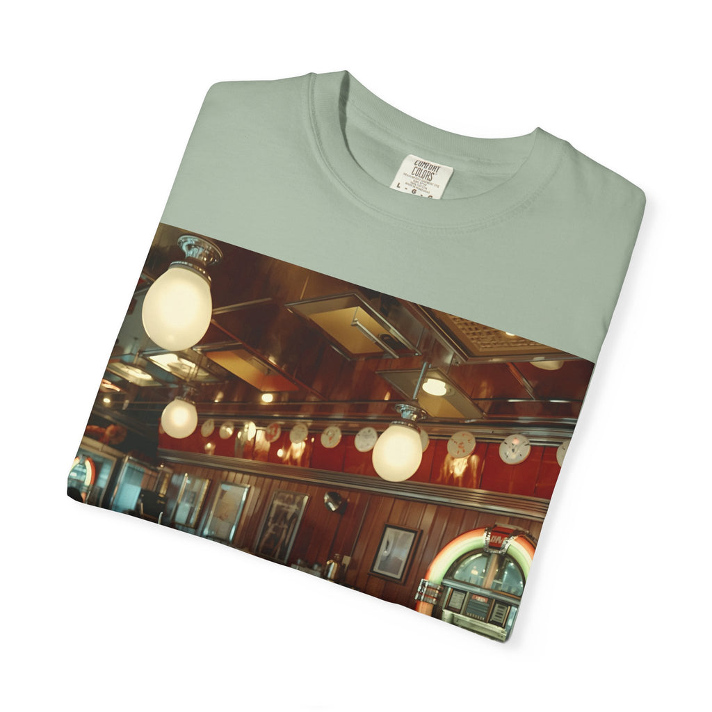 Cozy Vintage Café Vibe Unisex T-shirt, Casual Tee, Retro Style, Gift for Coffee Lovers, Summer Fashion, Everyday Wear