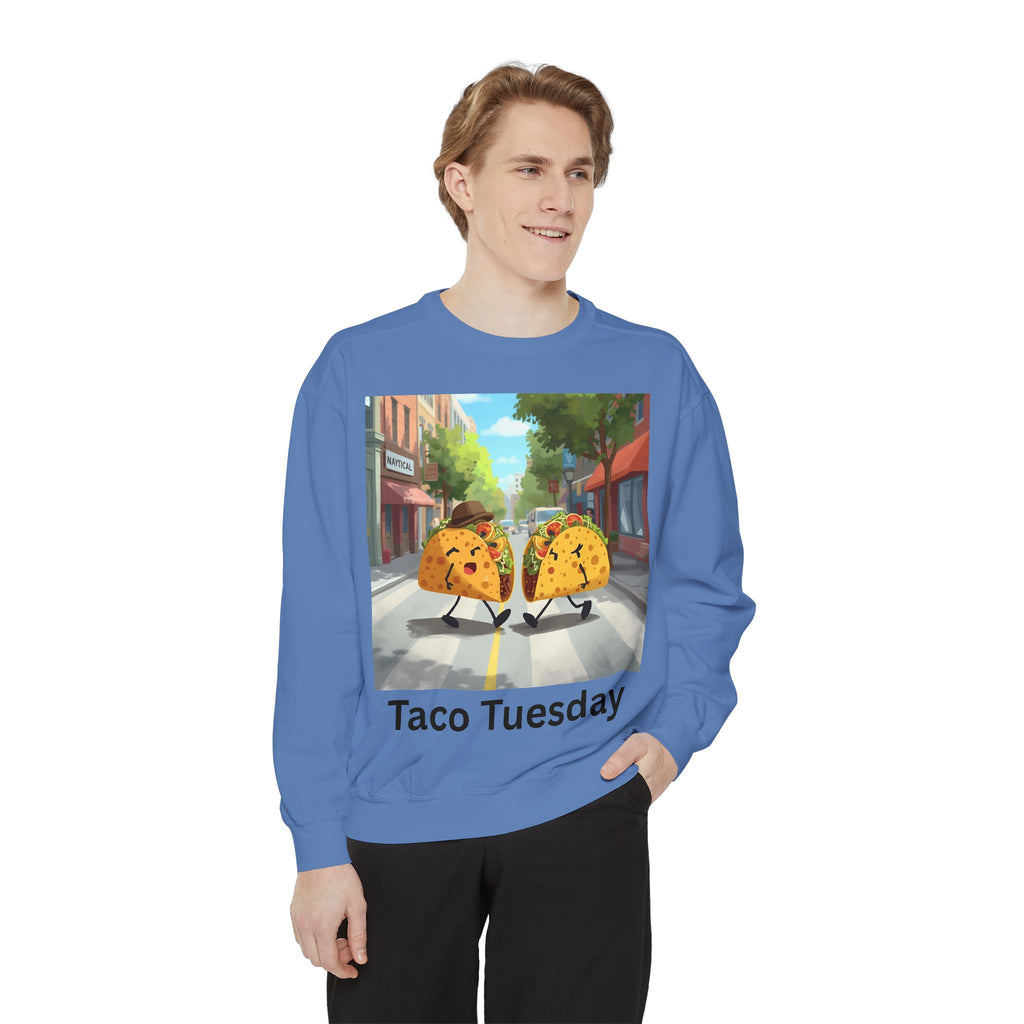 Taco Tuesday Unisex Garment-Dyed Sweatshirt