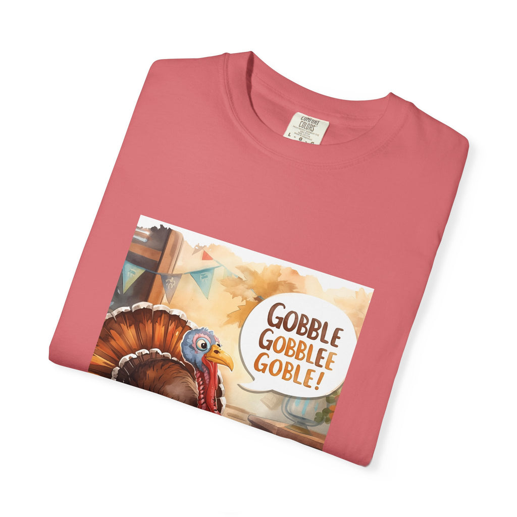 Thanksgiving Turkey T-Shirt, Unisex Fall Tee, Gobble Gobble Shirt, Autumn Apparel, Holiday Gift, Family Gathering Wear
