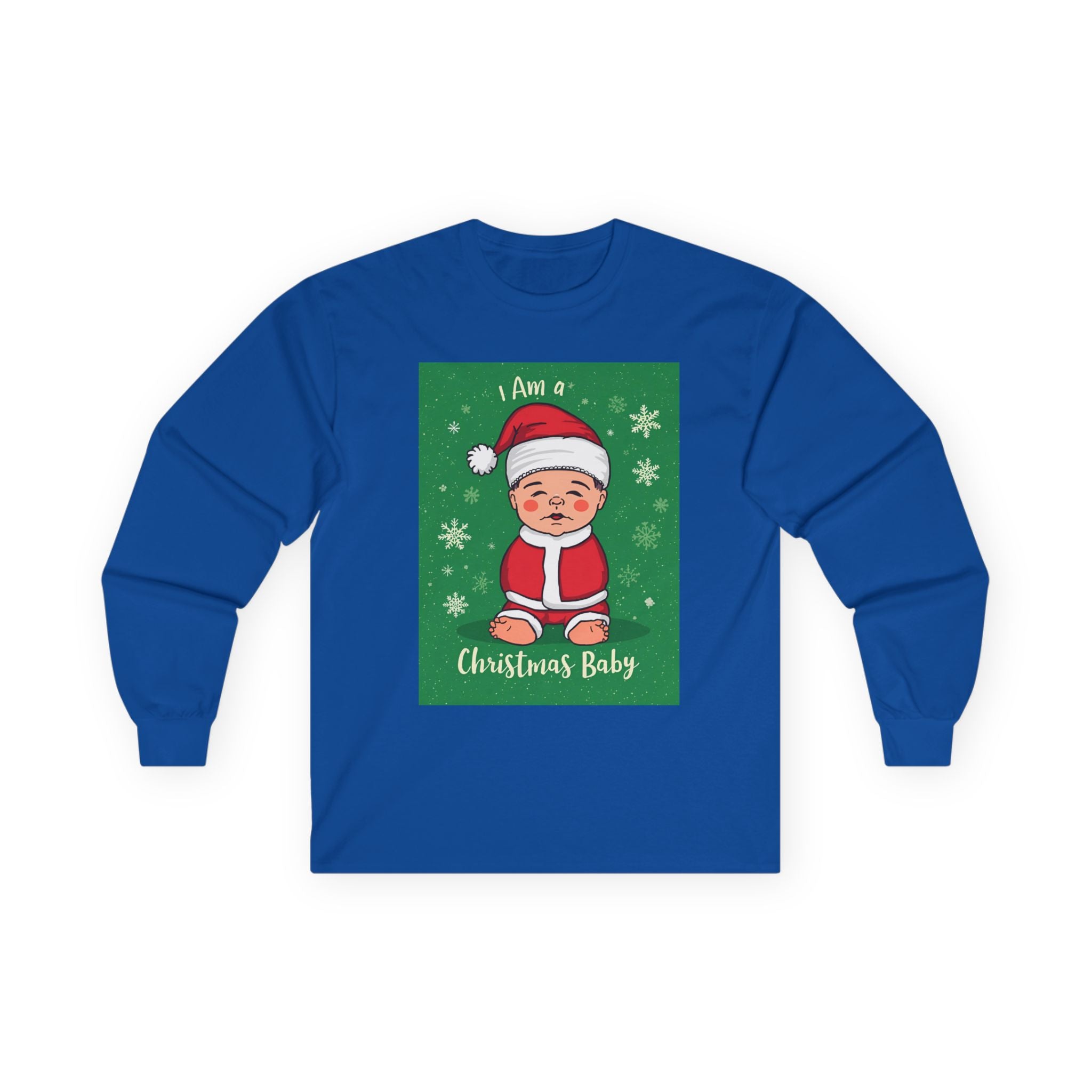 Christmas Baby Long Sleeve Tee, Holiday Shirt, Winter Apparel, Cute Baby Shirt, Unisex Holiday Clothing