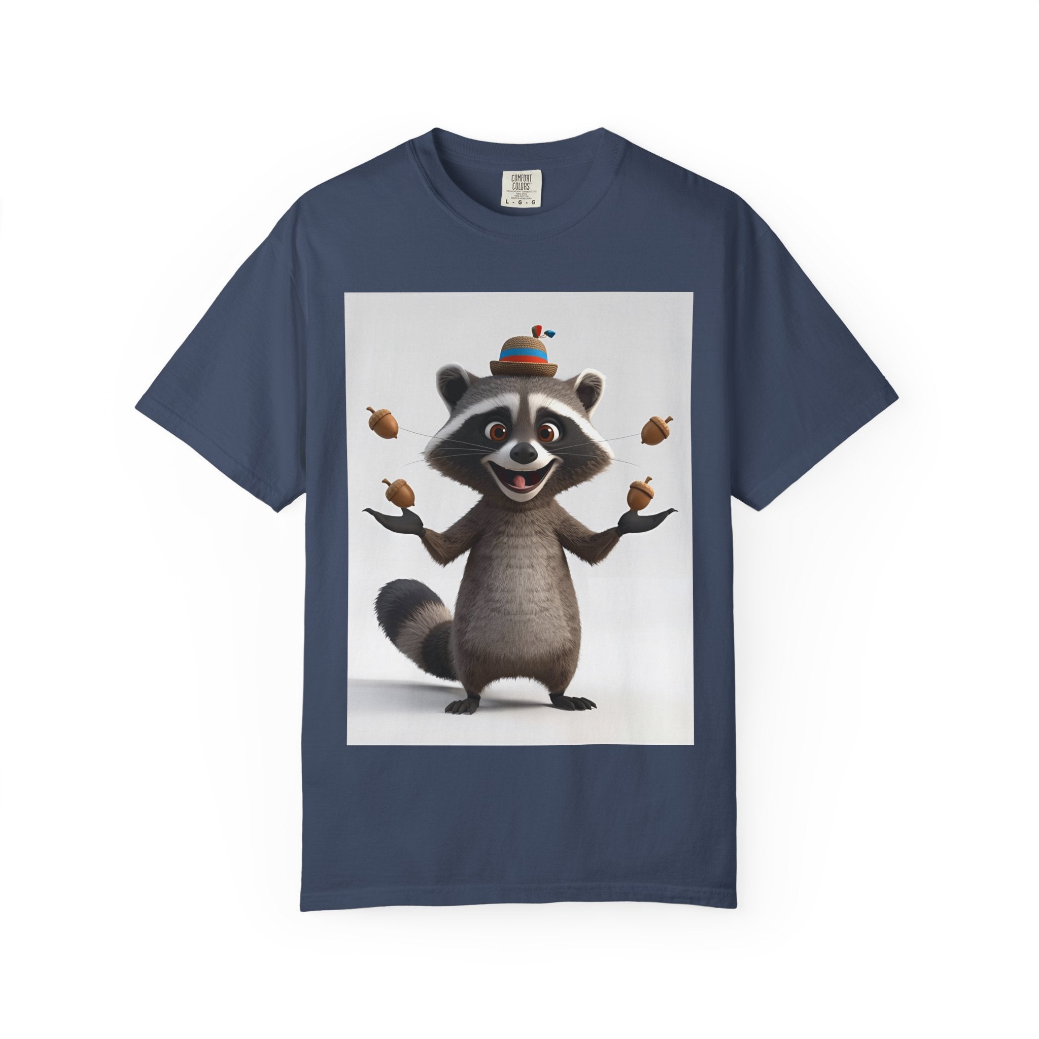 Whimsical Raccoon T-Shirt, Unisex Graphic Tee, Cute Animal Shirt, Fun Gift for Kids and Adults, Quirky Nature Lover Apparel, Party Wear