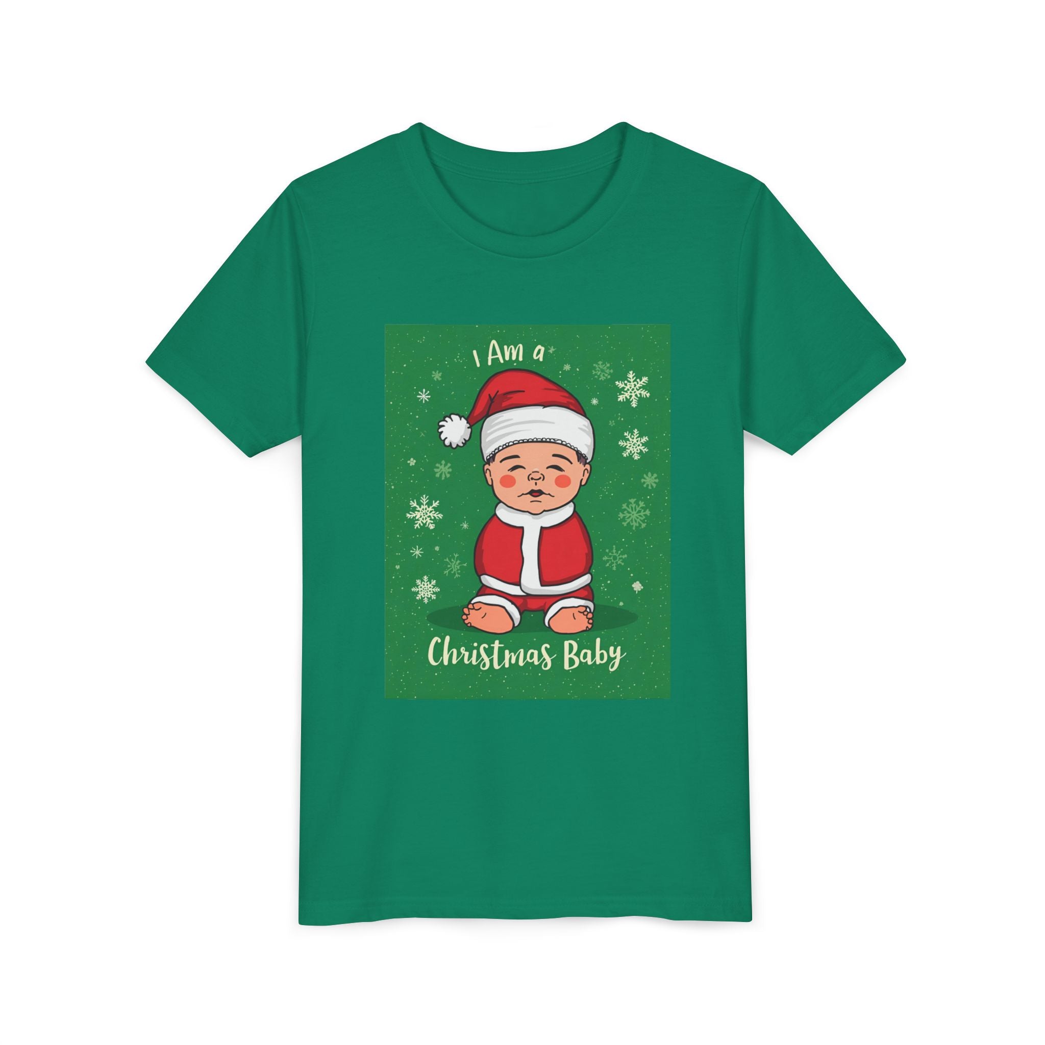I Am A Christmas Baby Youth Short Sleeve Tee