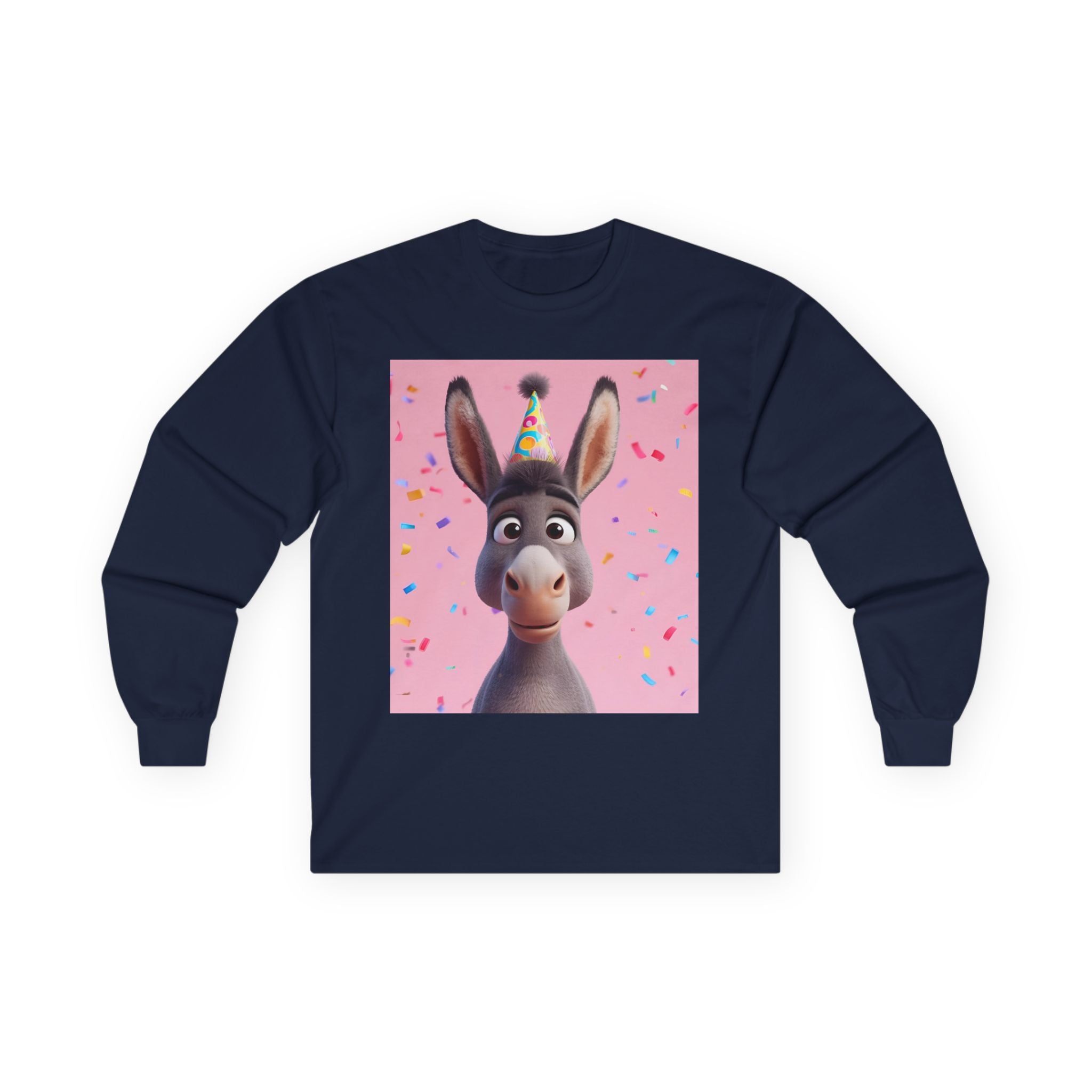 Donkey Birthday Unisex Ultra Cotton Long Sleeve Tee