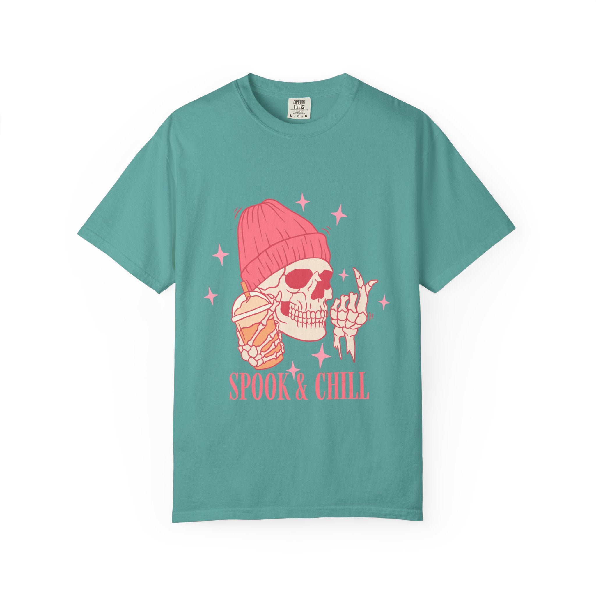 Spook & Chill T-Shirt, Fun Graphic Tee for Halloween, Unisex Casual Wear, Gifts for Ghost Lovers, Trendy Fall Apparel