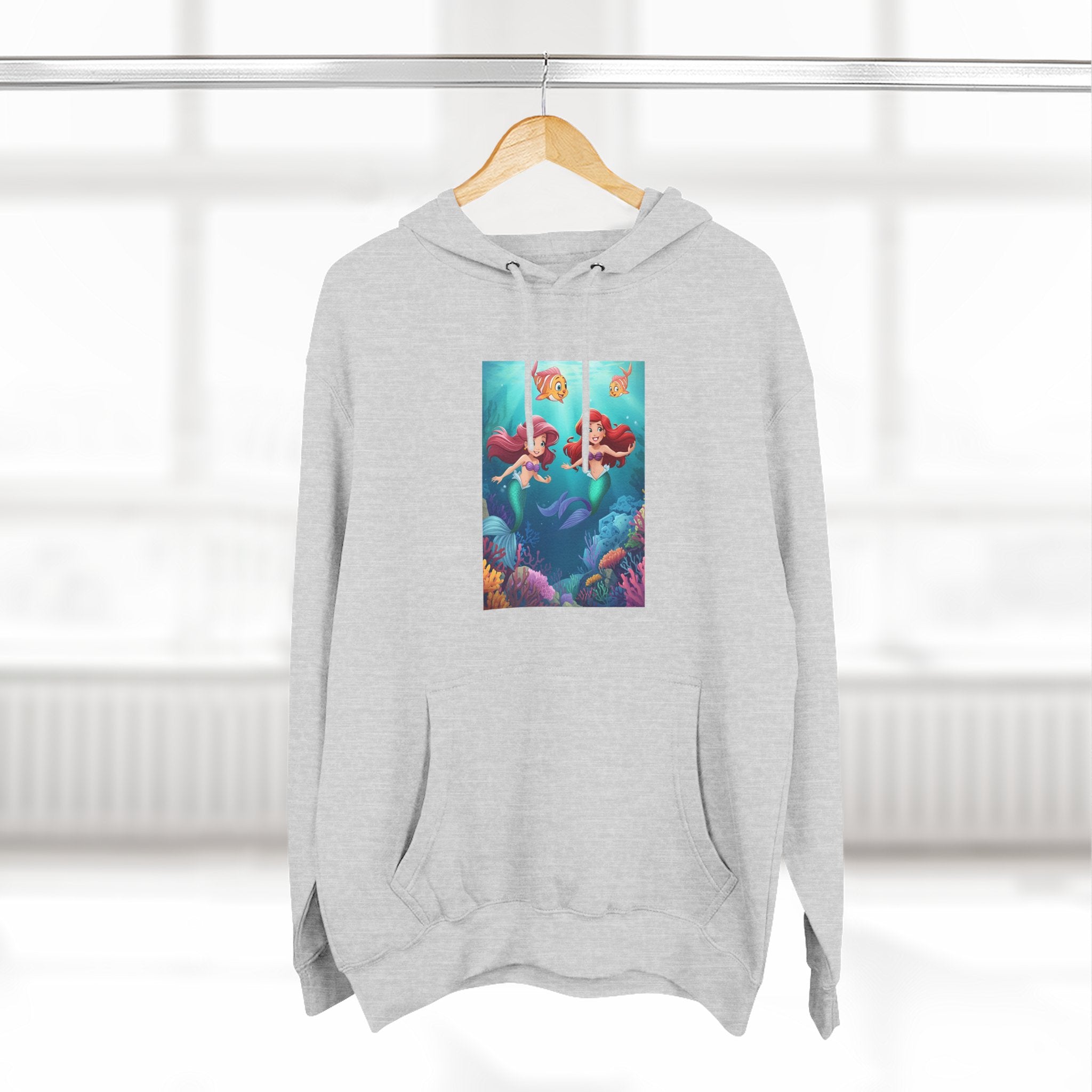 Mermaid Three-Panel Fleece Hoodie