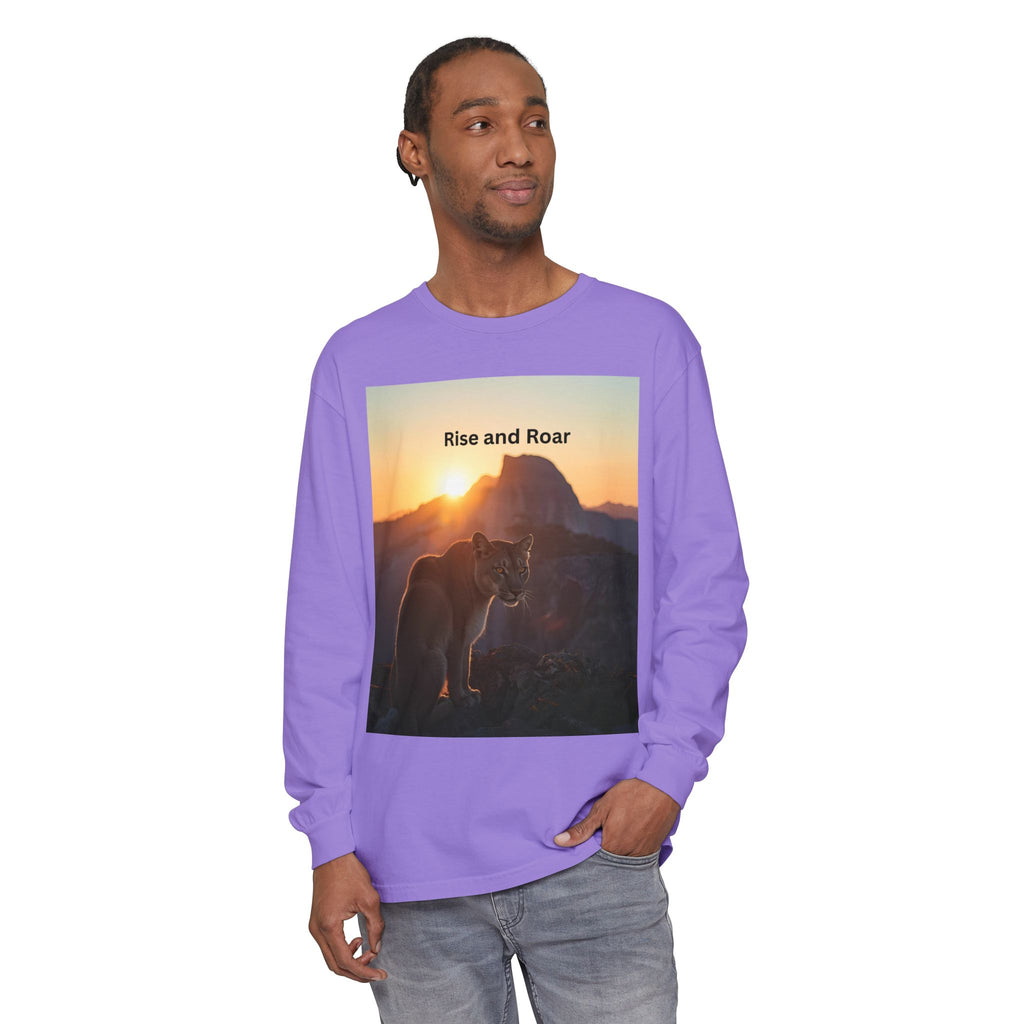 Rise And Roar Unisex Garment-dyed Long Sleeve T-Shirt