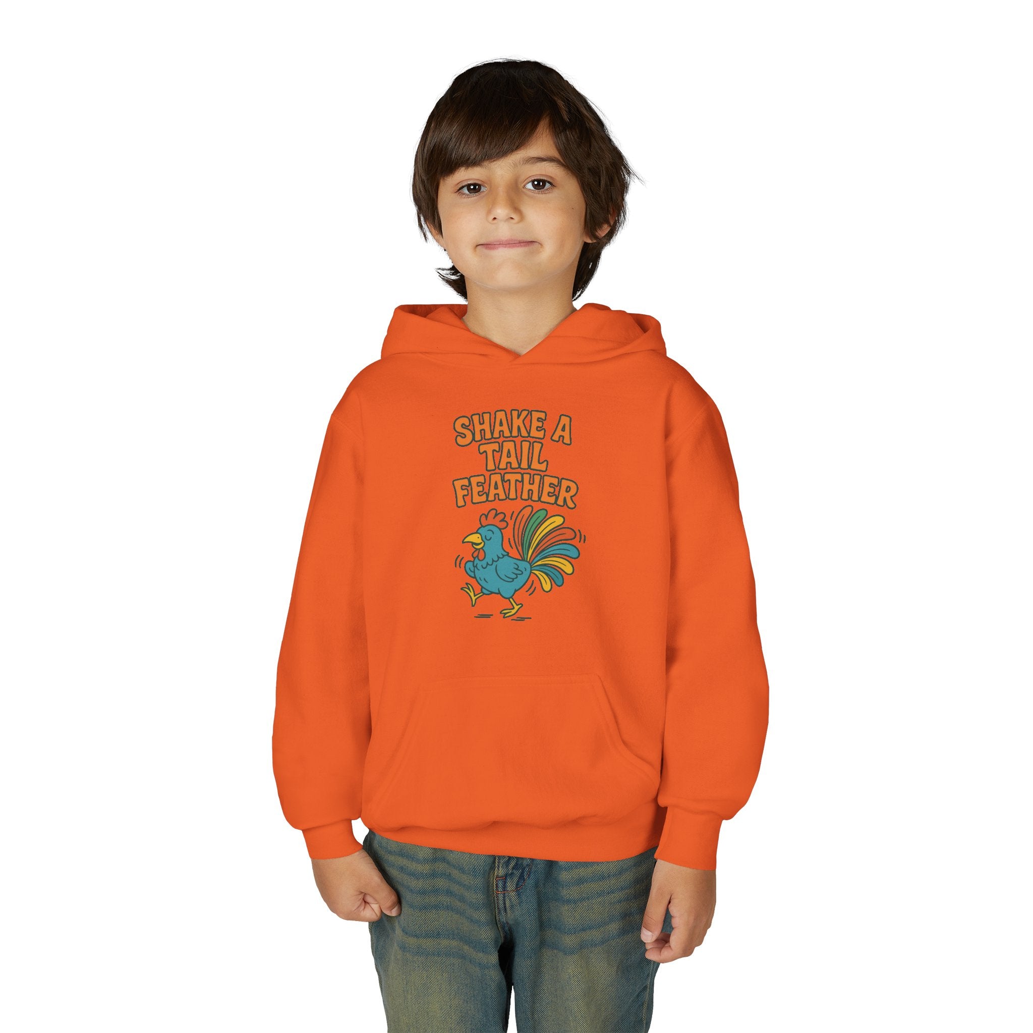 Shake A Tail Feather Youth Heavy Blend Hooded Sweatshirt