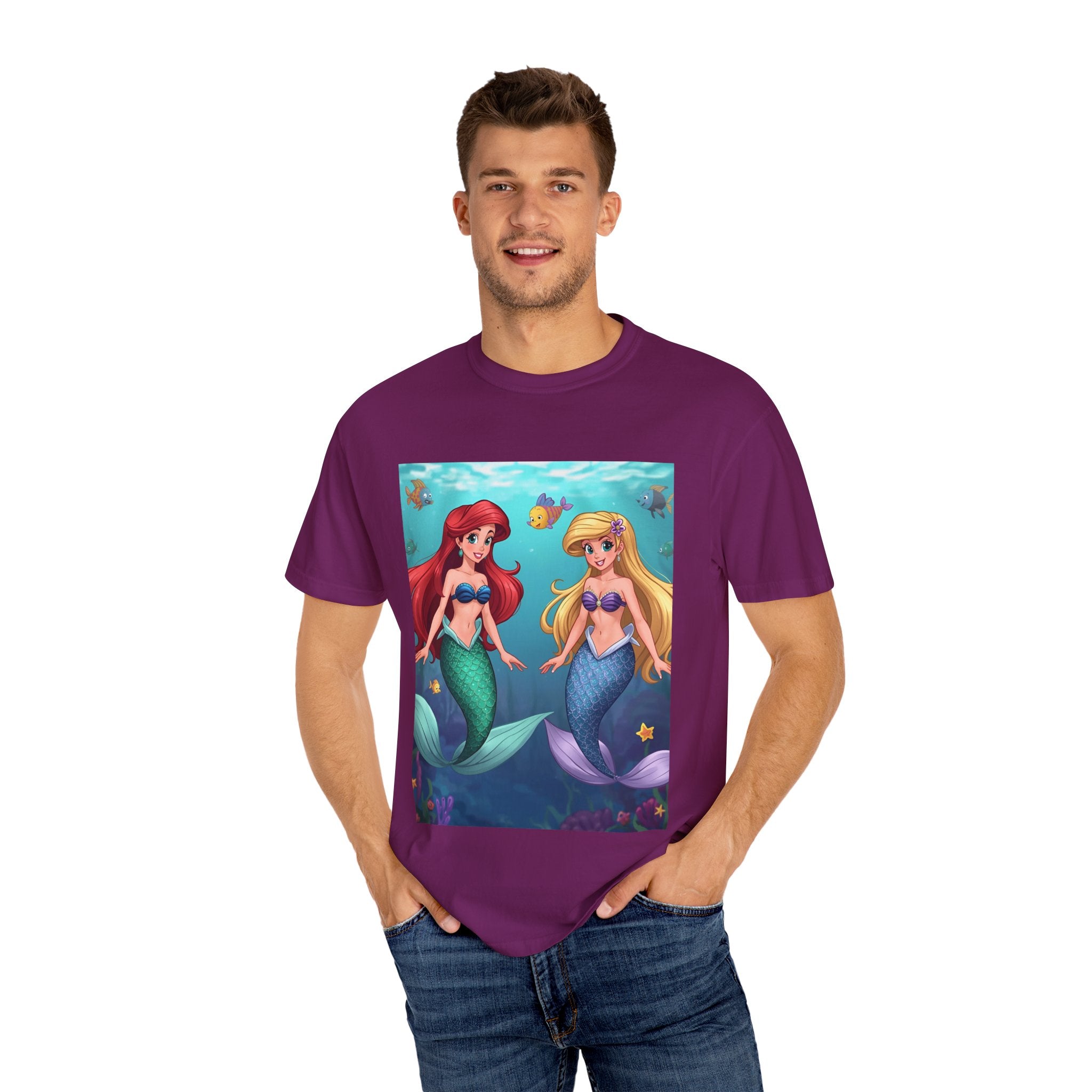 Mermaid Unisex Garment-Dyed T-shirt