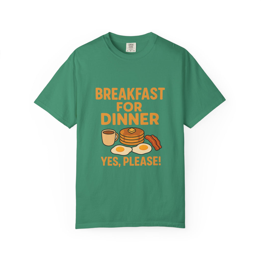 Cute Breakfast for Dinner Unisex T-shirt | Fun Foodie Tee, Gift for Food Lovers, Casual Wear, Brunch Shirt, Breakfast Lovers