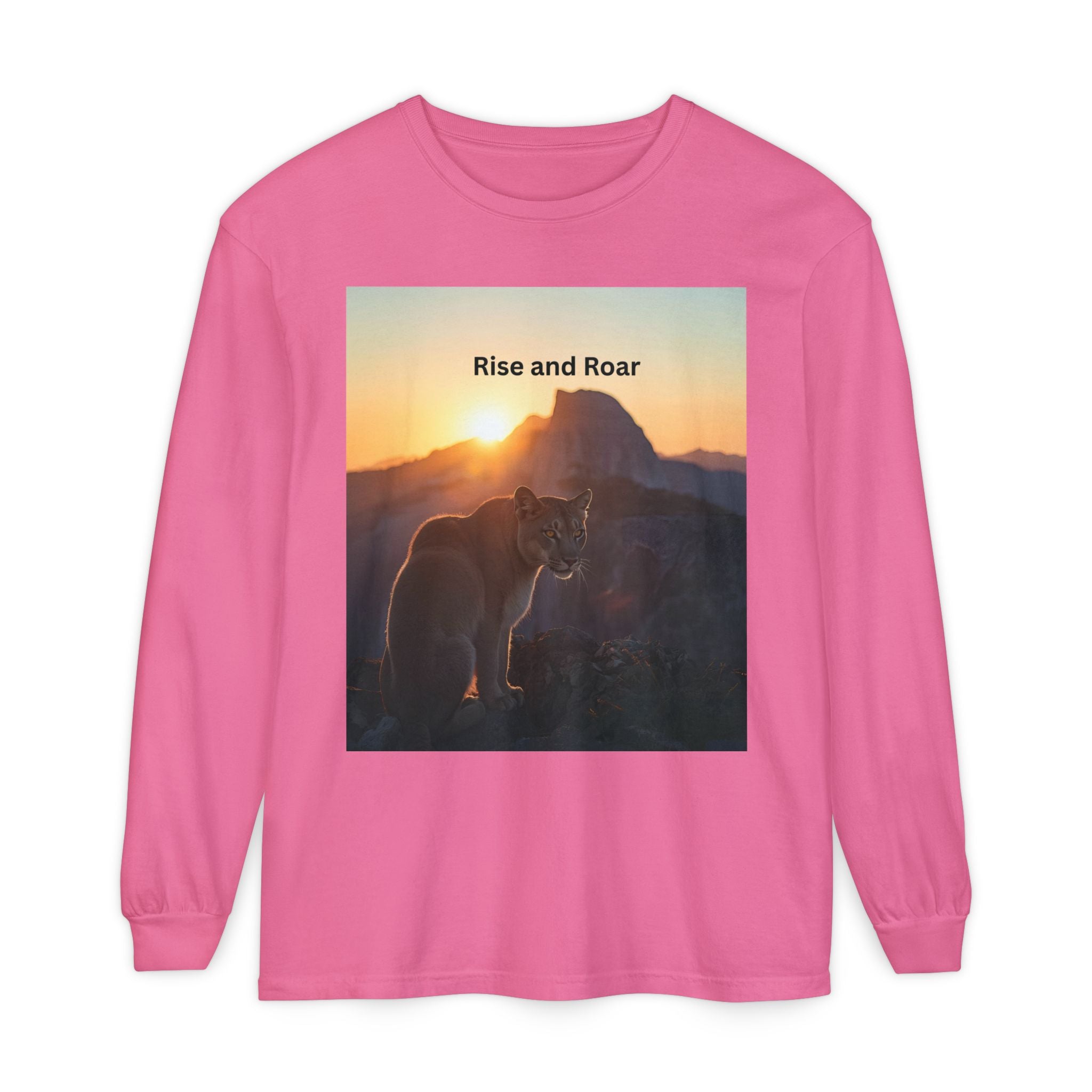 Rise And Roar Unisex Garment-dyed Long Sleeve T-Shirt