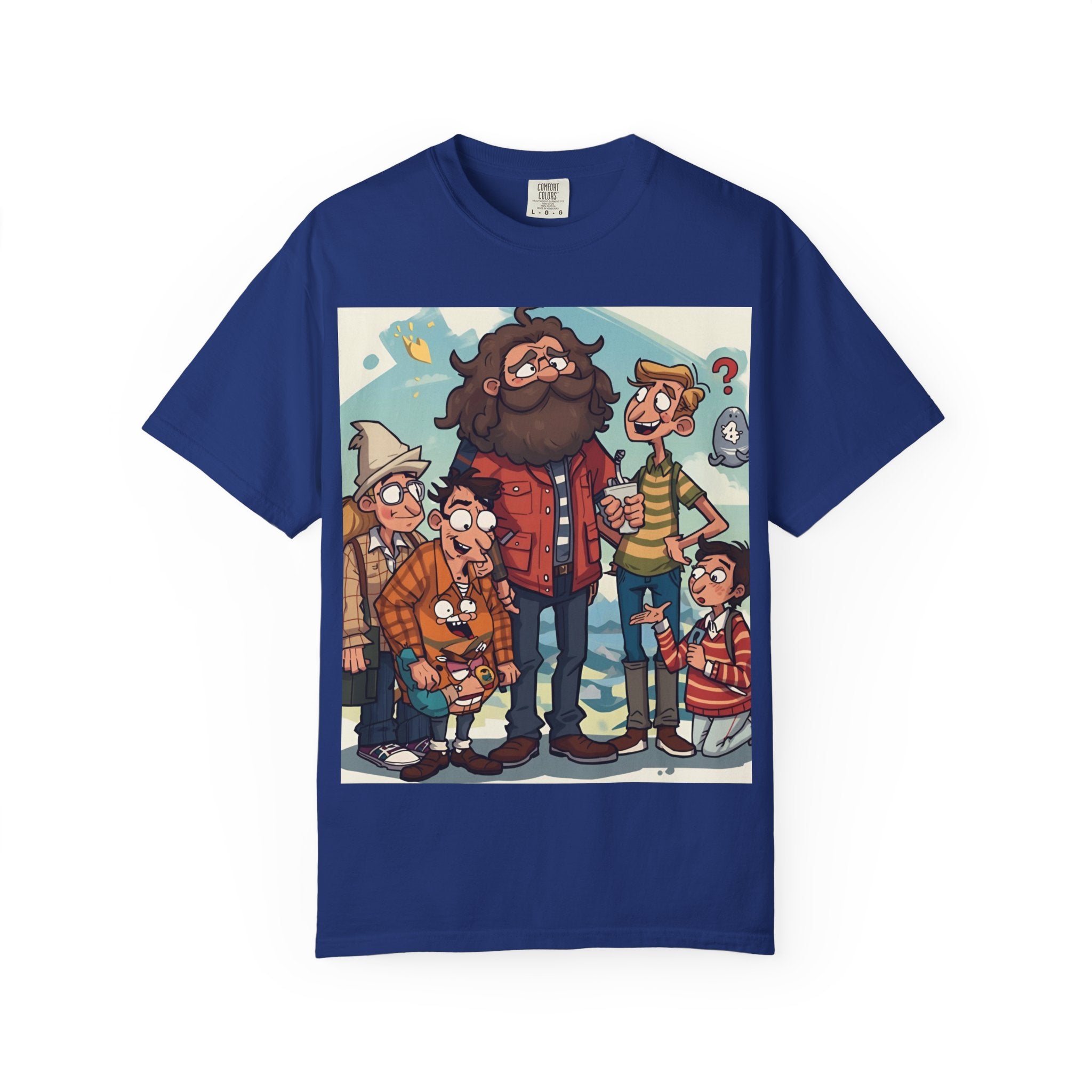 Charming Cartoon Graphic Tee, Fun Unisex T-shirt for Casual Wear, Unique Gift Ideas for Holidays, Family Gatherings, Cartoon Lovers, [...]