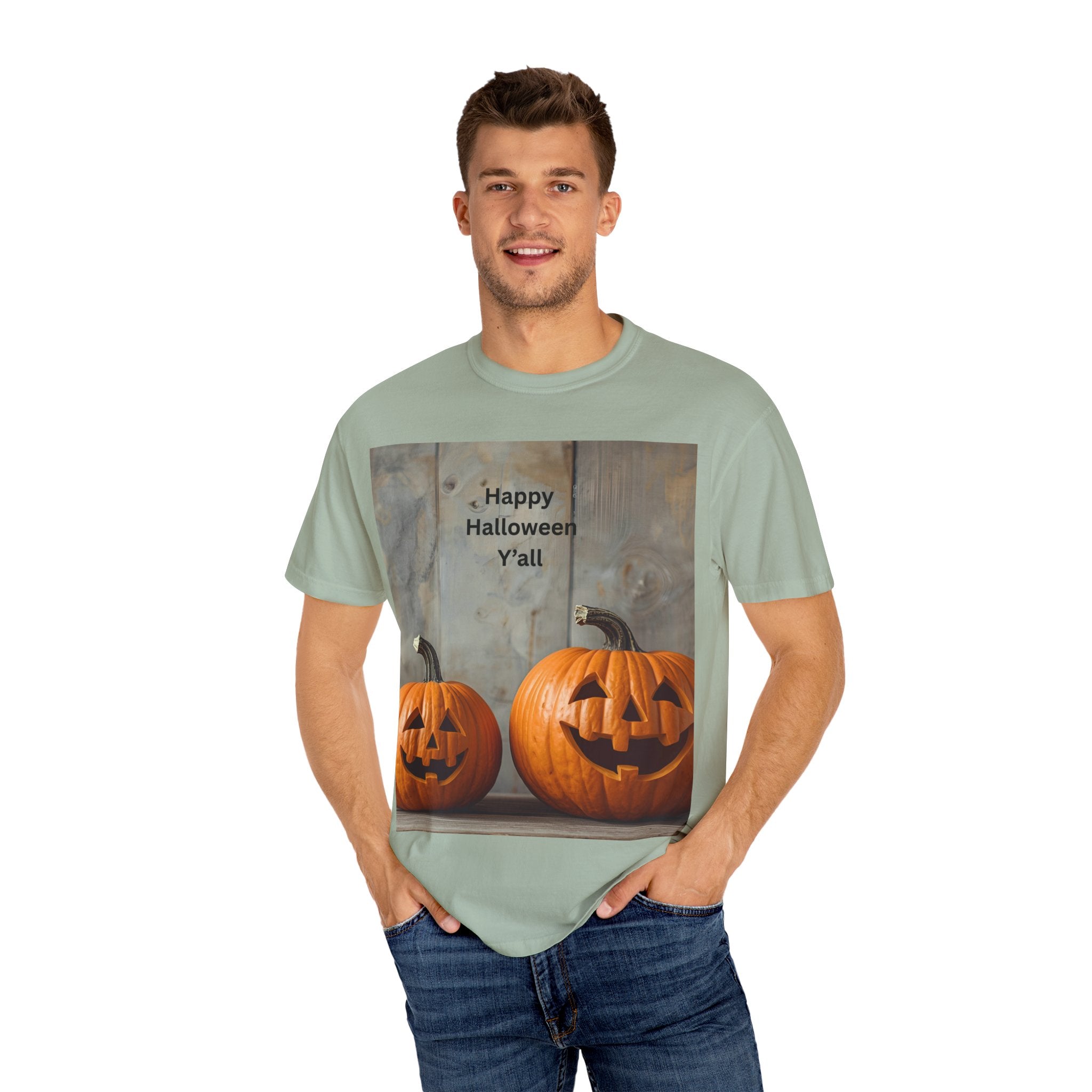 Happy Halloween Y'all T-Shirt | Cozy Fall Tee, Pumpkin Shirt, Unisex Halloween Apparel, October Gift, Casual Wear