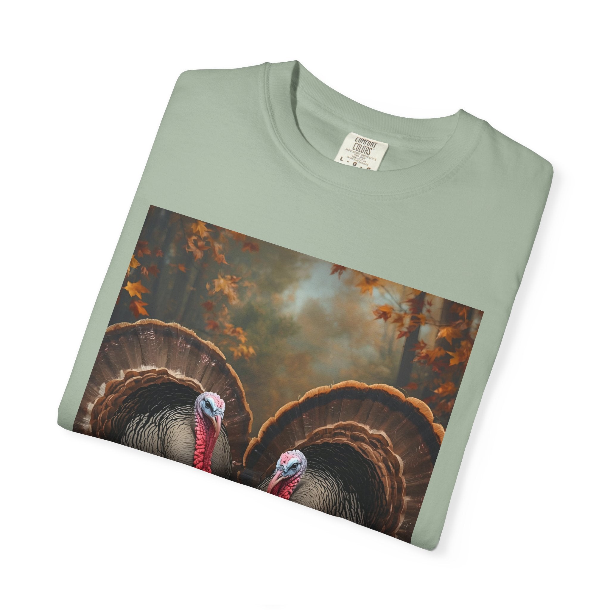 Thanksgiving Turkey Graphic Tee, Unisex Gift for Fall, Harvest Party Shirt, Cute Casual Outfit, Family Gathering Apparel