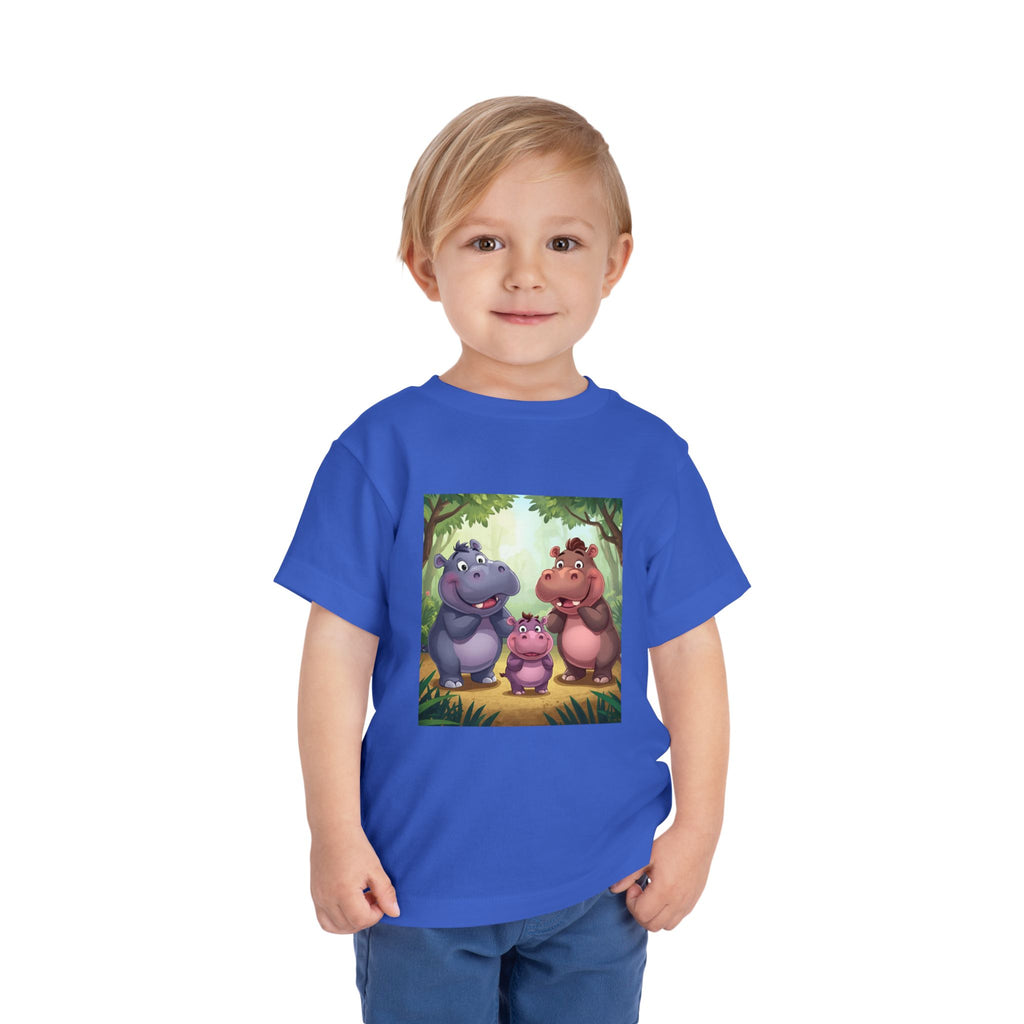 Hippo Cute Toddler Short Sleeve Tee