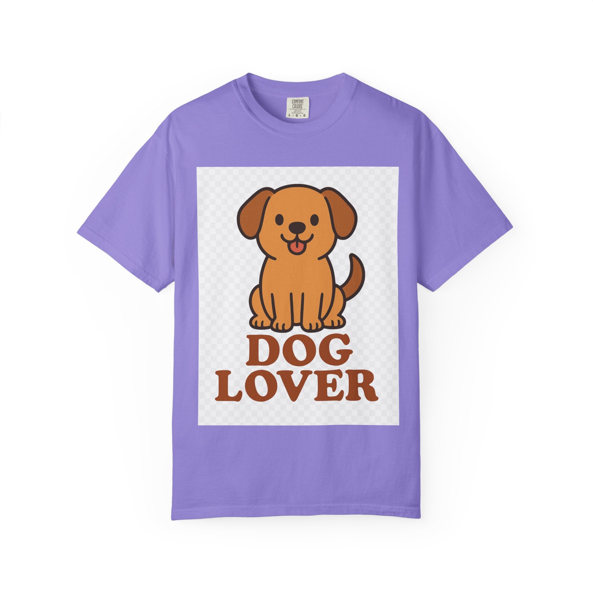 Dog Lover Garment-Dyed T-Shirt, Cute Animal Tee, Pet Parent Gift, Casual Dog Shirt, Unisex Doggy Apparel