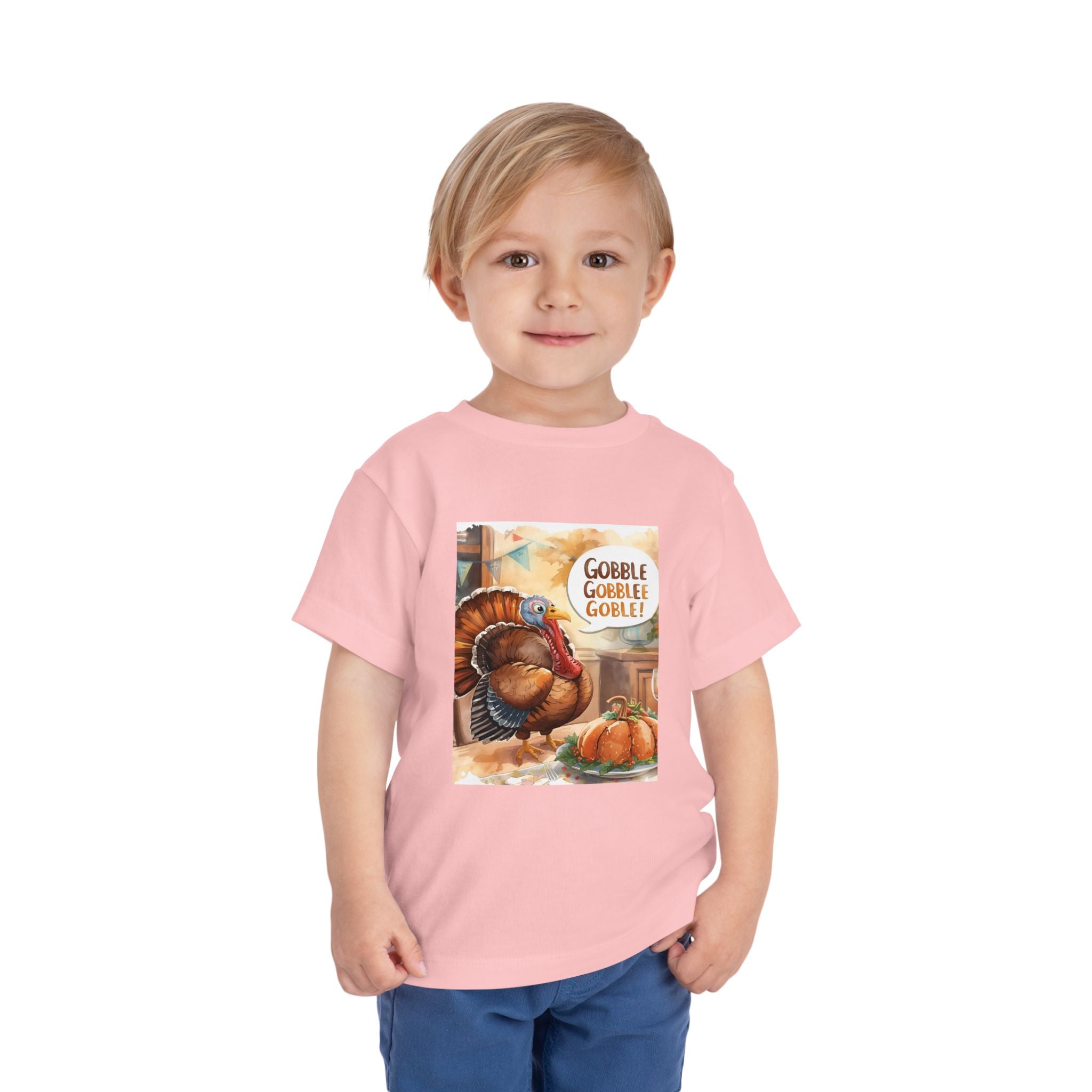 Thanksgiving Turkey Toddler Short Sleeve Tee