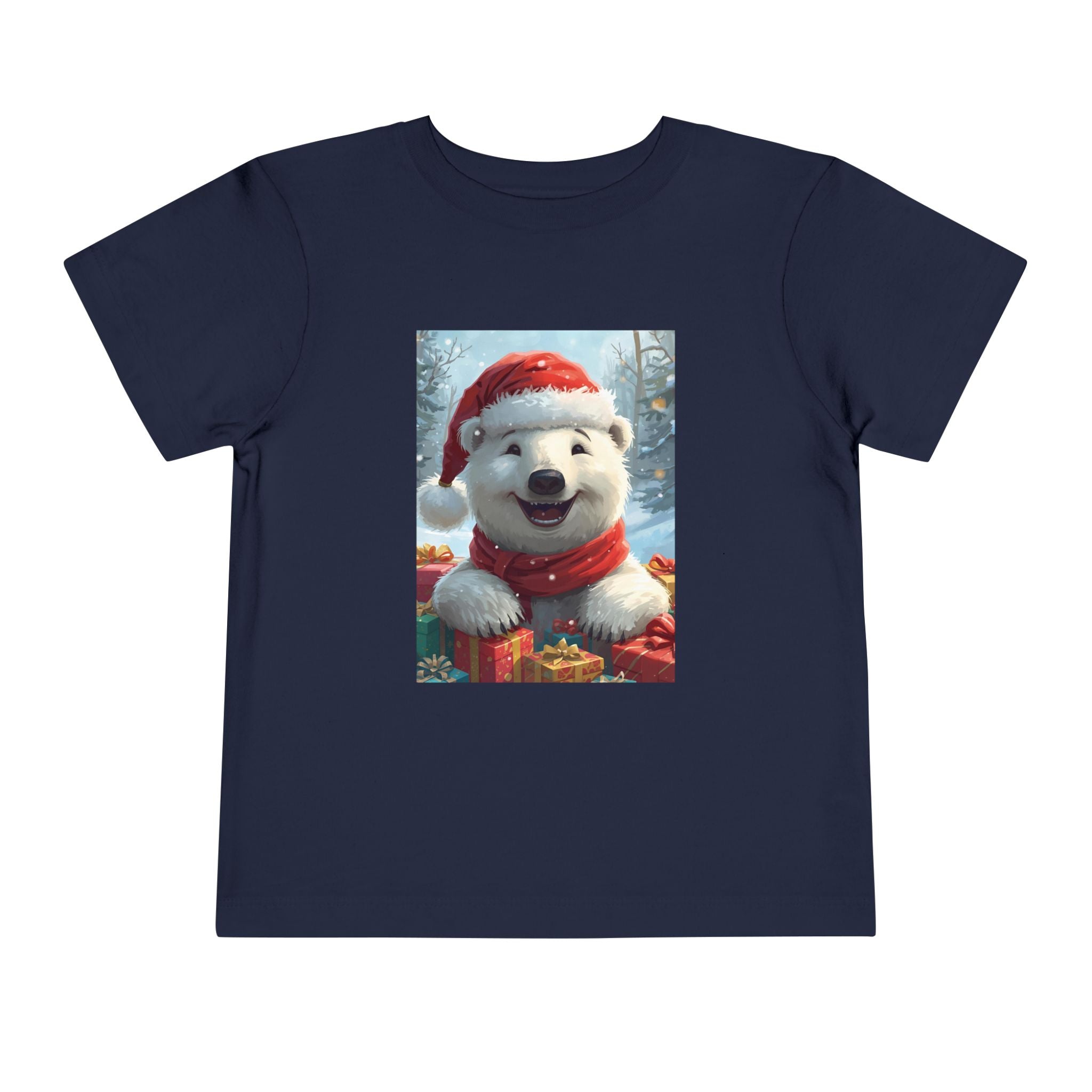 Christmas Bear Toddler Short Sleeve Tee