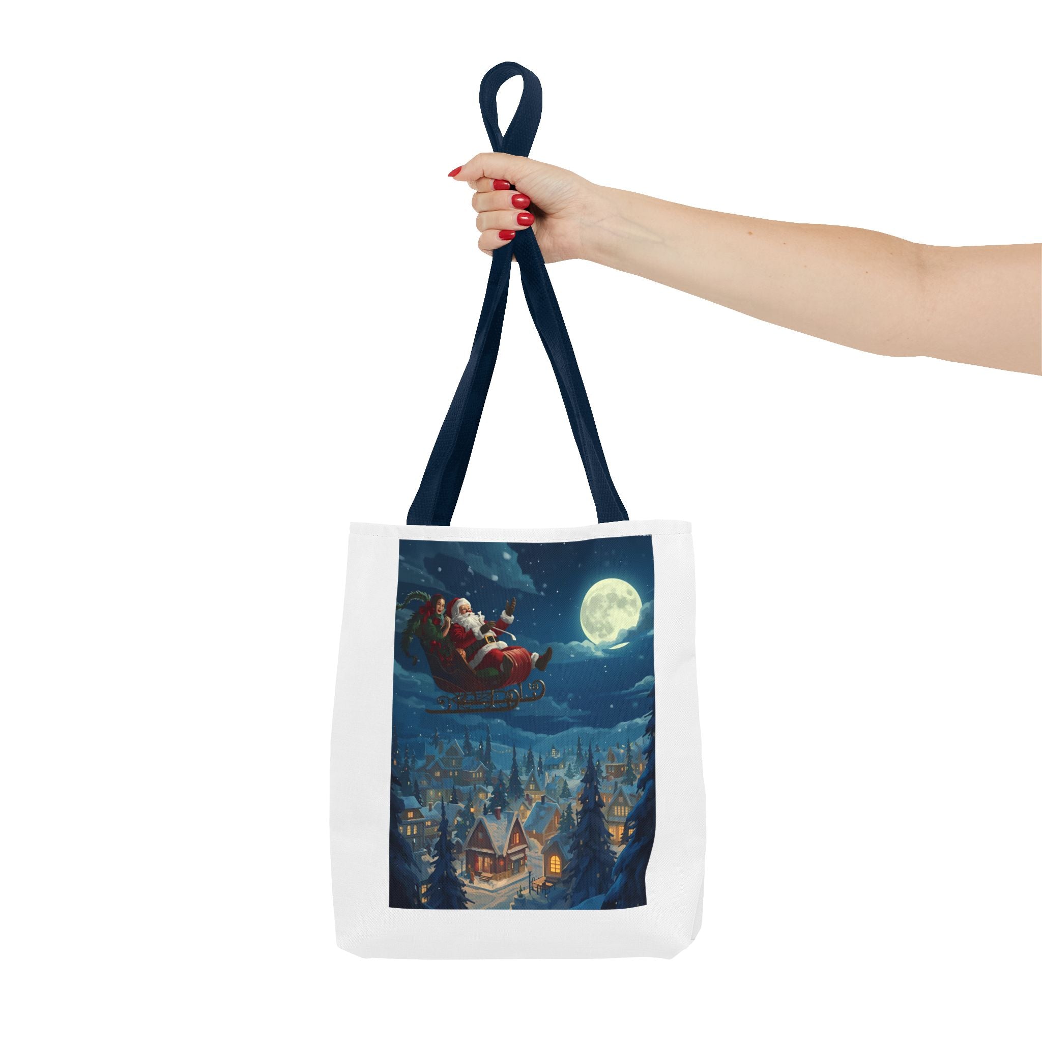 Christmas Santa Sleigh Tote Bag (AOP)