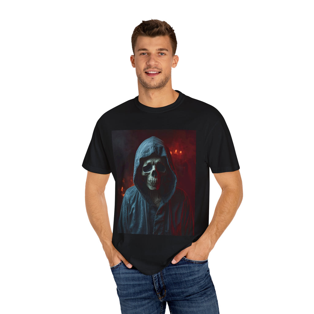 Gothic Skull T-Shirt | Unisex Vintage Tee, Halloween Shirt, Edgy Graphic Top, Unique Gift for Him/Her, Urban Style Wear