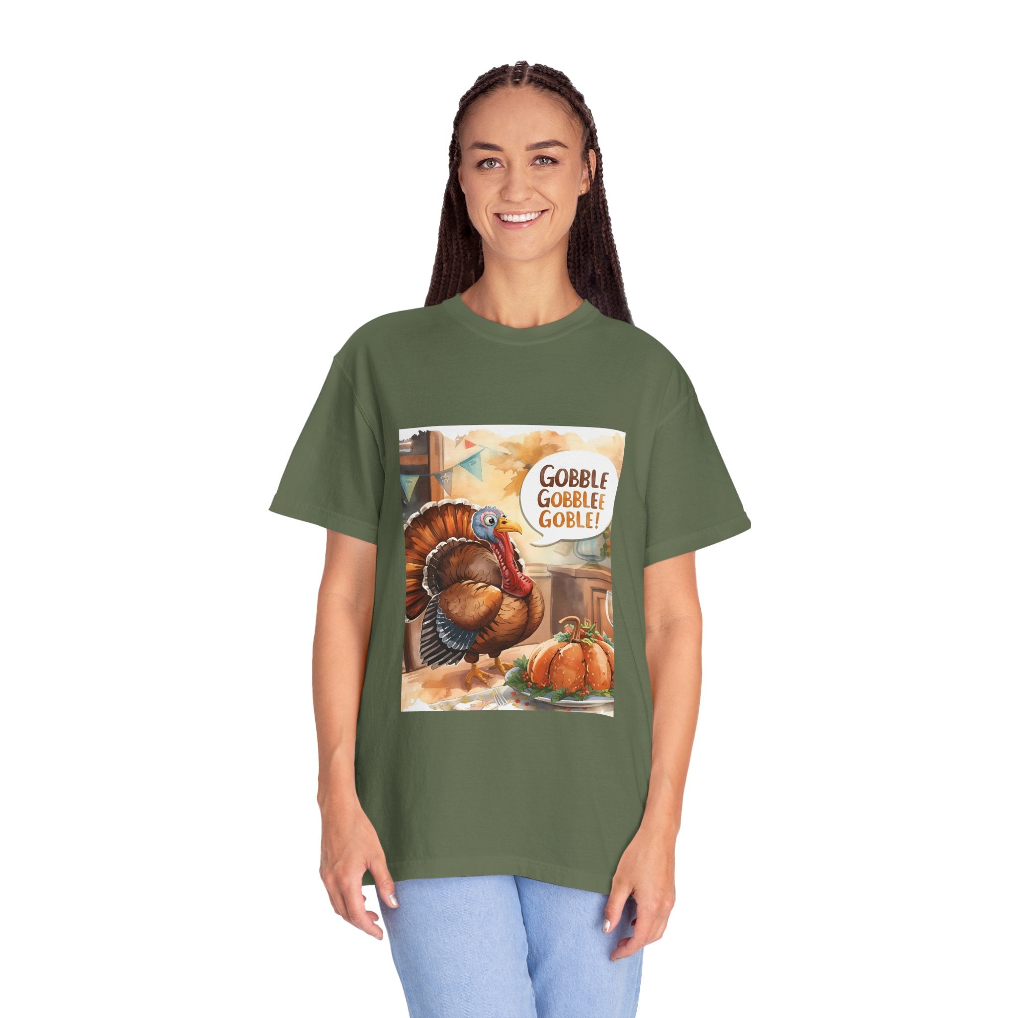 Thanksgiving Turkey T-Shirt | Gobble Gobble Graphic Tee | Fall Apparel, Holiday Gift, Casual Wear, Unisex Style, Autumn Collection