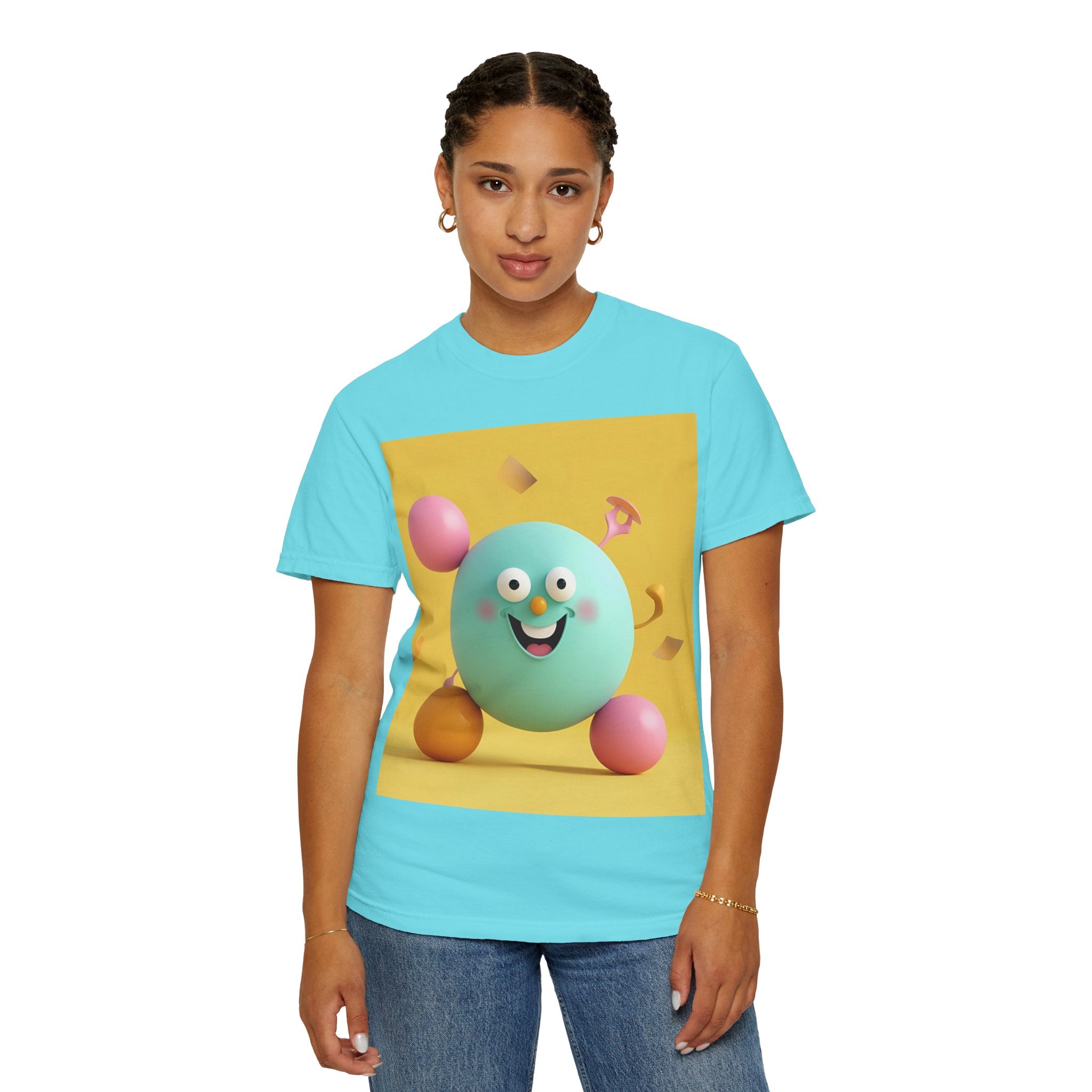 Playful Colorful Cartoon T-Shirt for Fun-Loving Souls, Graphic Tee, Gift for Kids & Adults, Birthday Party Outfit, Casual Wear, Housewarming Gift