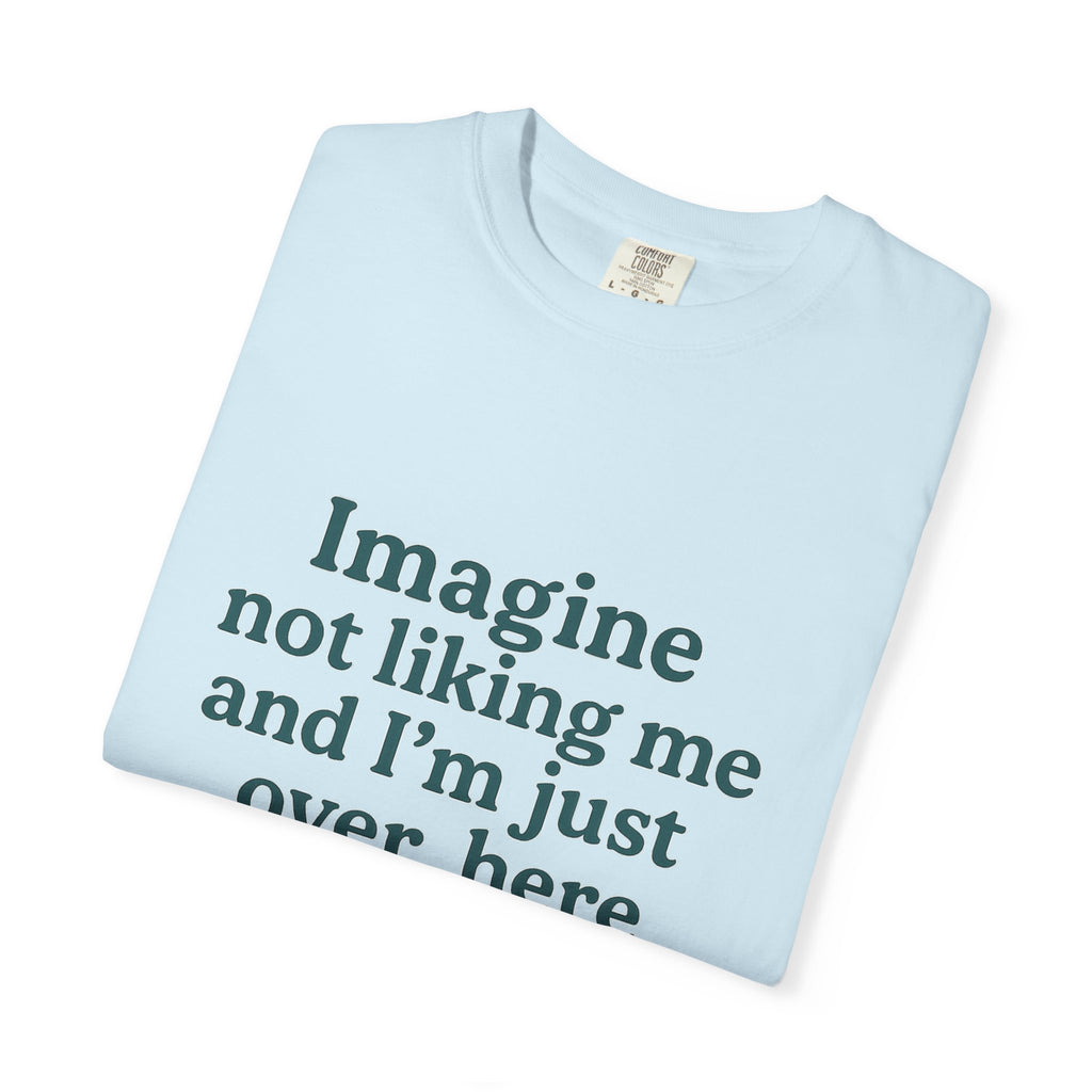 Humorous Unisex Garment-Dyed T-Shirt - 'Imagine Not Liking Me'