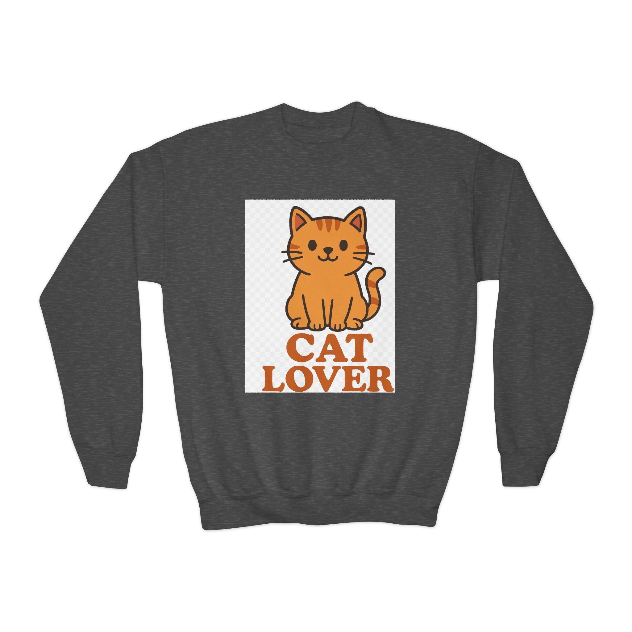 Cat Lover Youth Crewneck Sweatshirt