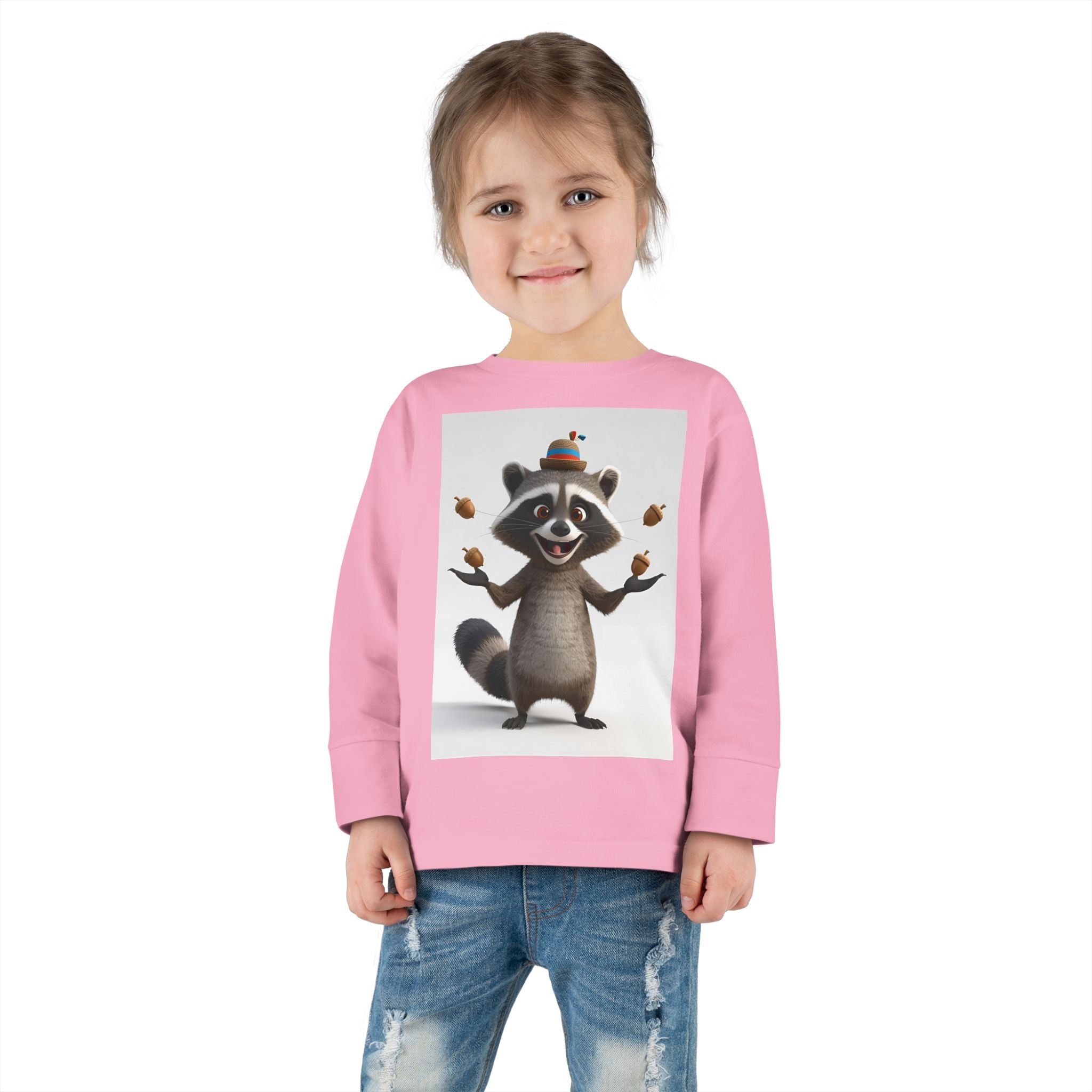Raccoon Toddler Long Sleeve Tee