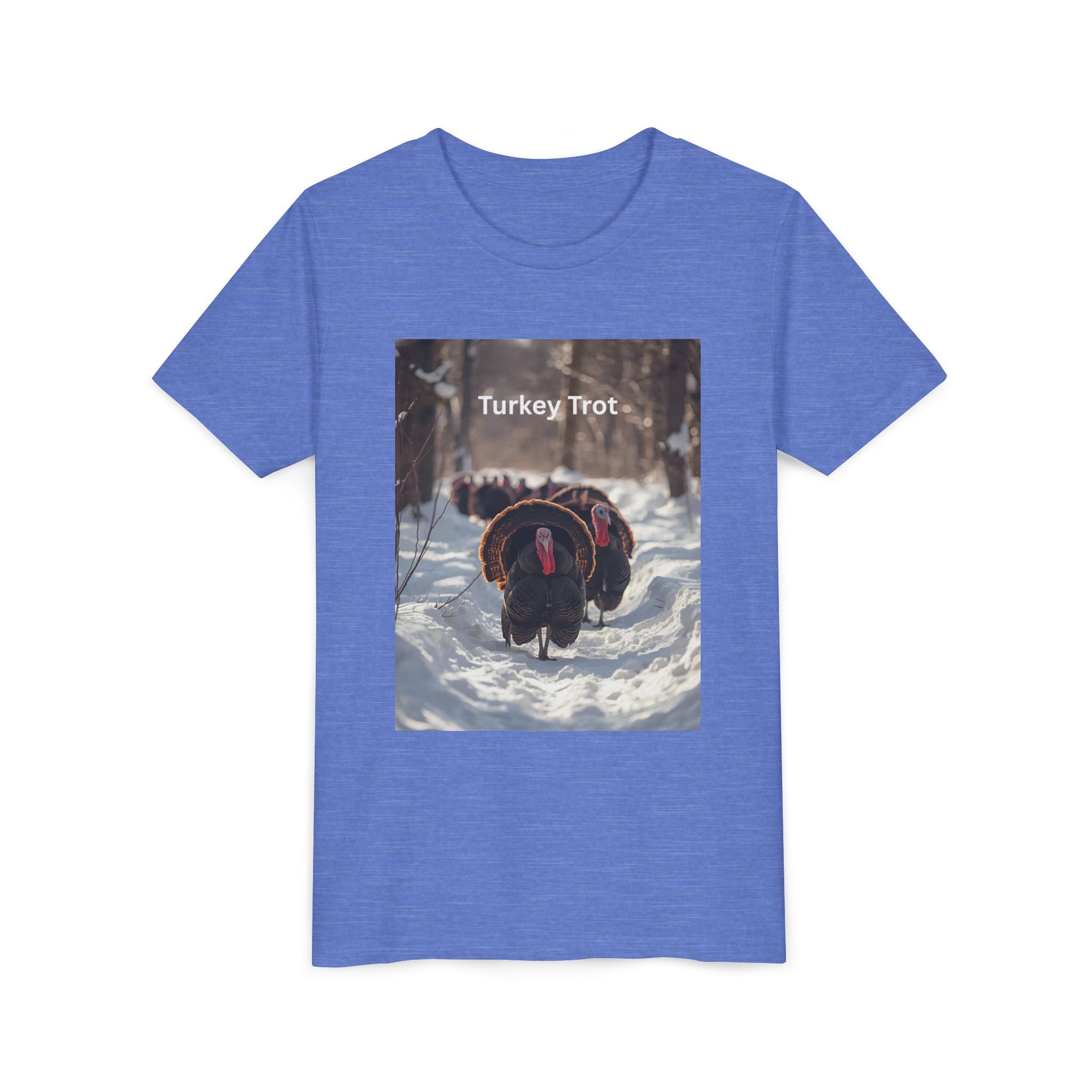 Thanksgiving Turkey Trot Youth Tee, Cute Holiday Shirt, Fall Apparel, Kids Thanksgiving Outfit, Funny Tee for Celebration