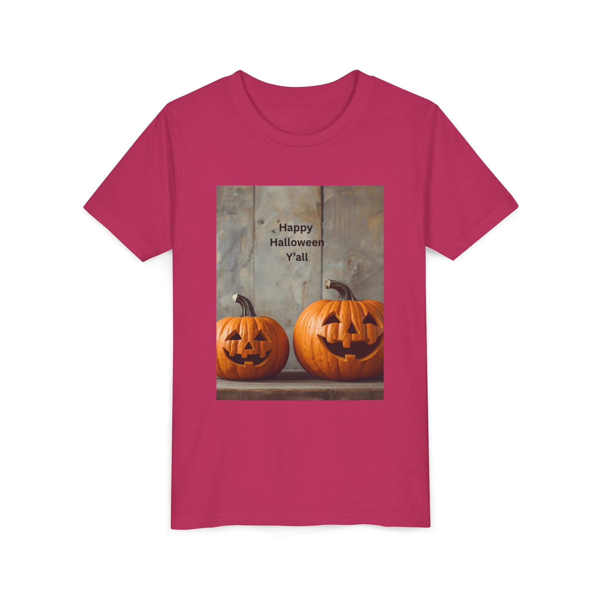 Halloween Pumpkin Youth Tee, Spooky Kids Shirt, Pumpkin Graphic Tee, Fall Celebration Gift, Trick or Treat Outfit