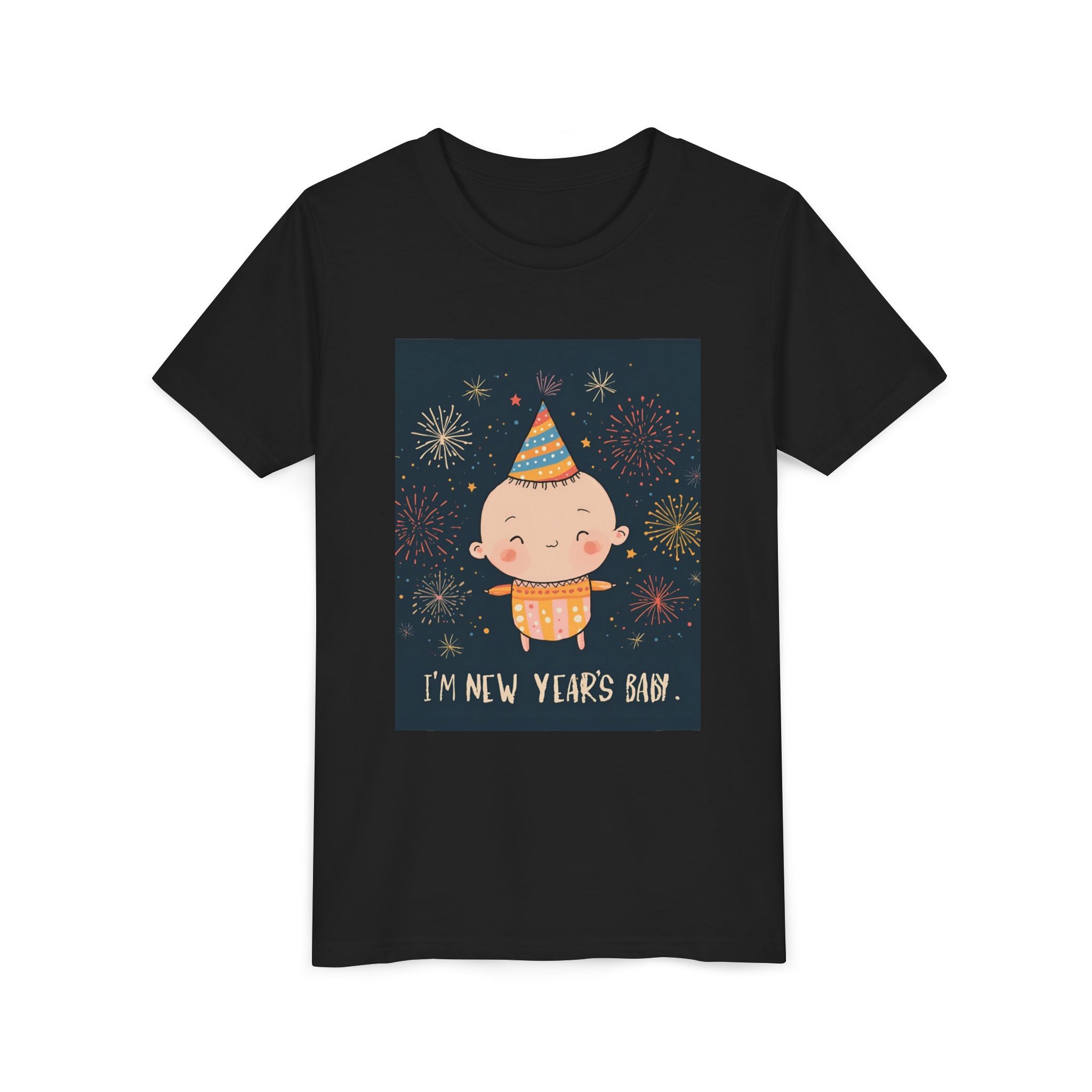 I Am A New Years Baby Youth Short Sleeve Tee