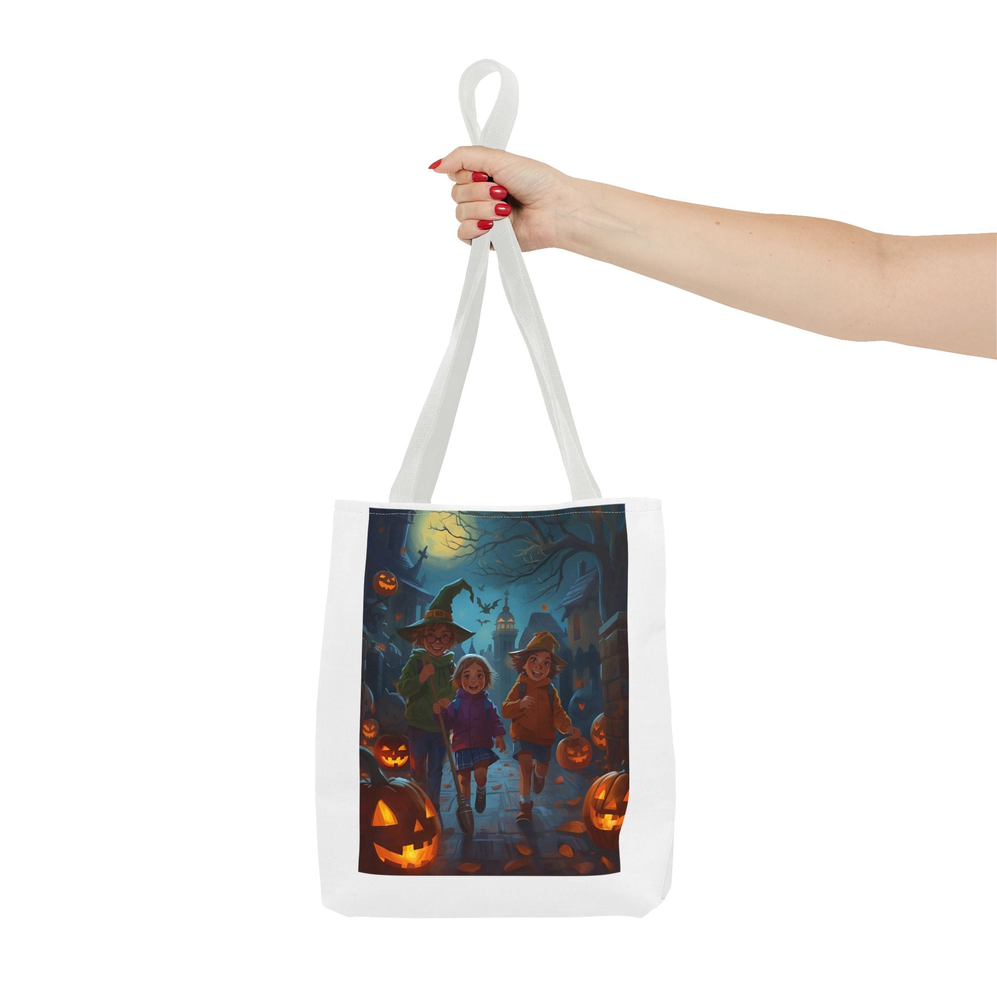 Halloween-Themed Tote Bag, Trick or Treat, Spooky Season, Kids Costume Accessory, Party Favor, Fall Festivities