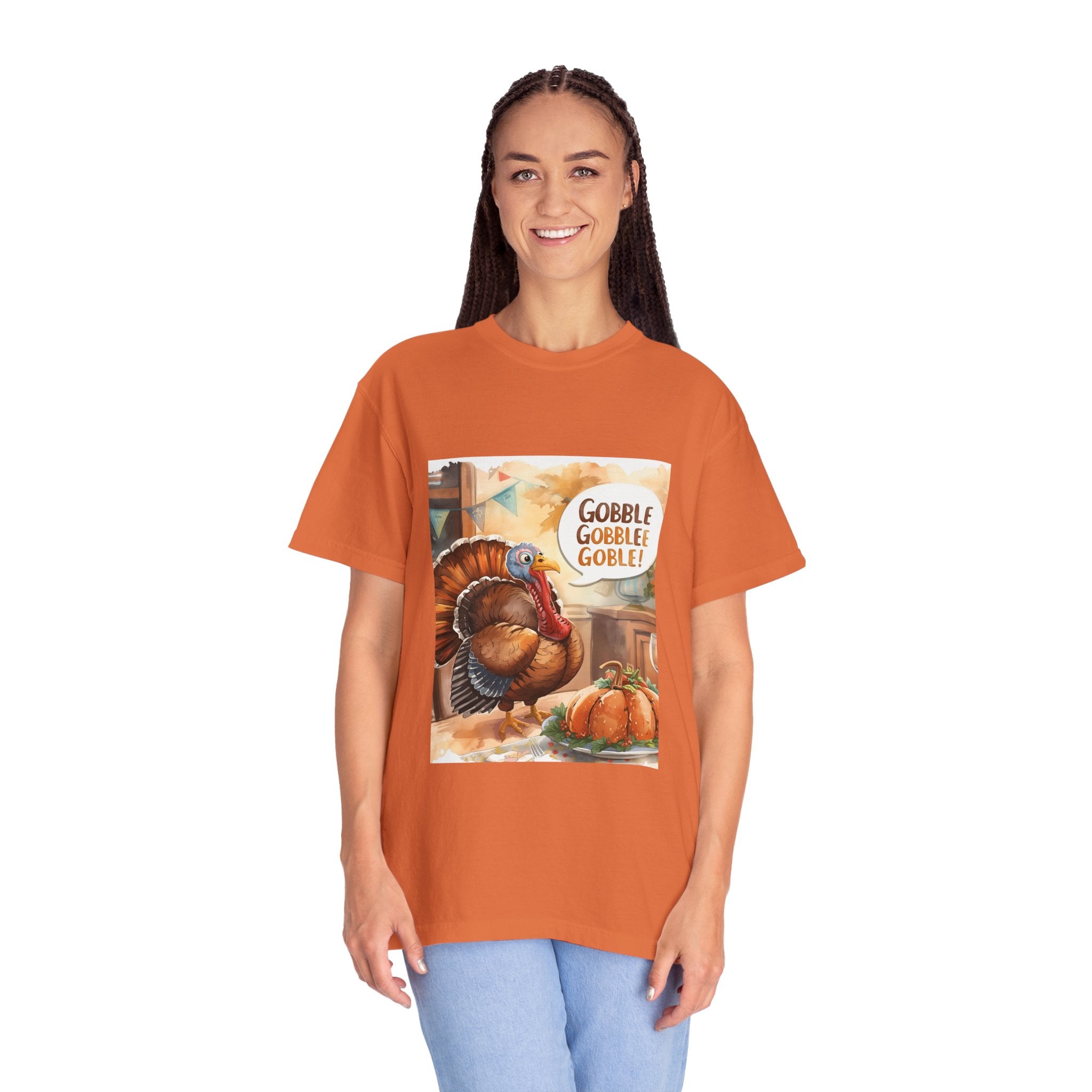 Thanksgiving Turkey T-Shirt | Gobble Gobble Graphic Tee | Fall Apparel, Holiday Gift, Casual Wear, Unisex Style, Autumn Collection