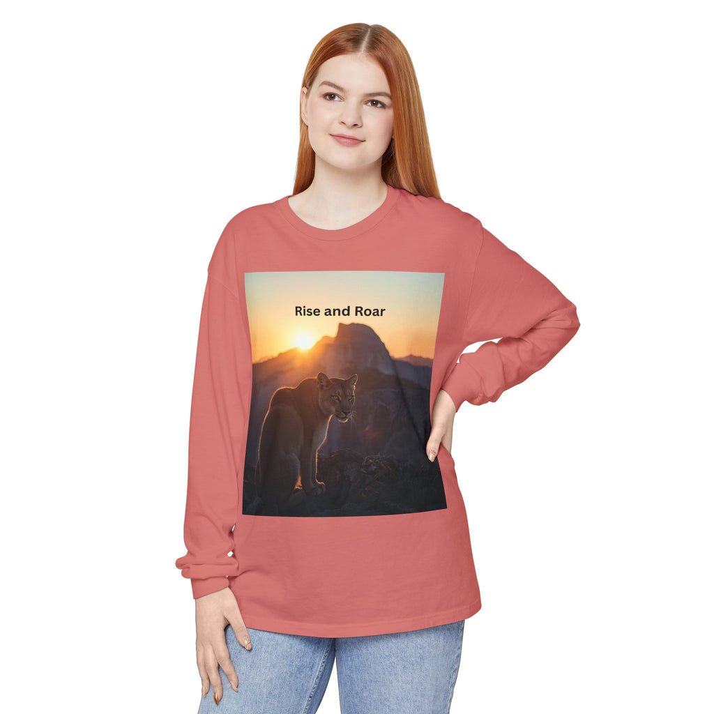 Rise And Roar Unisex Garment-dyed Long Sleeve T-Shirt