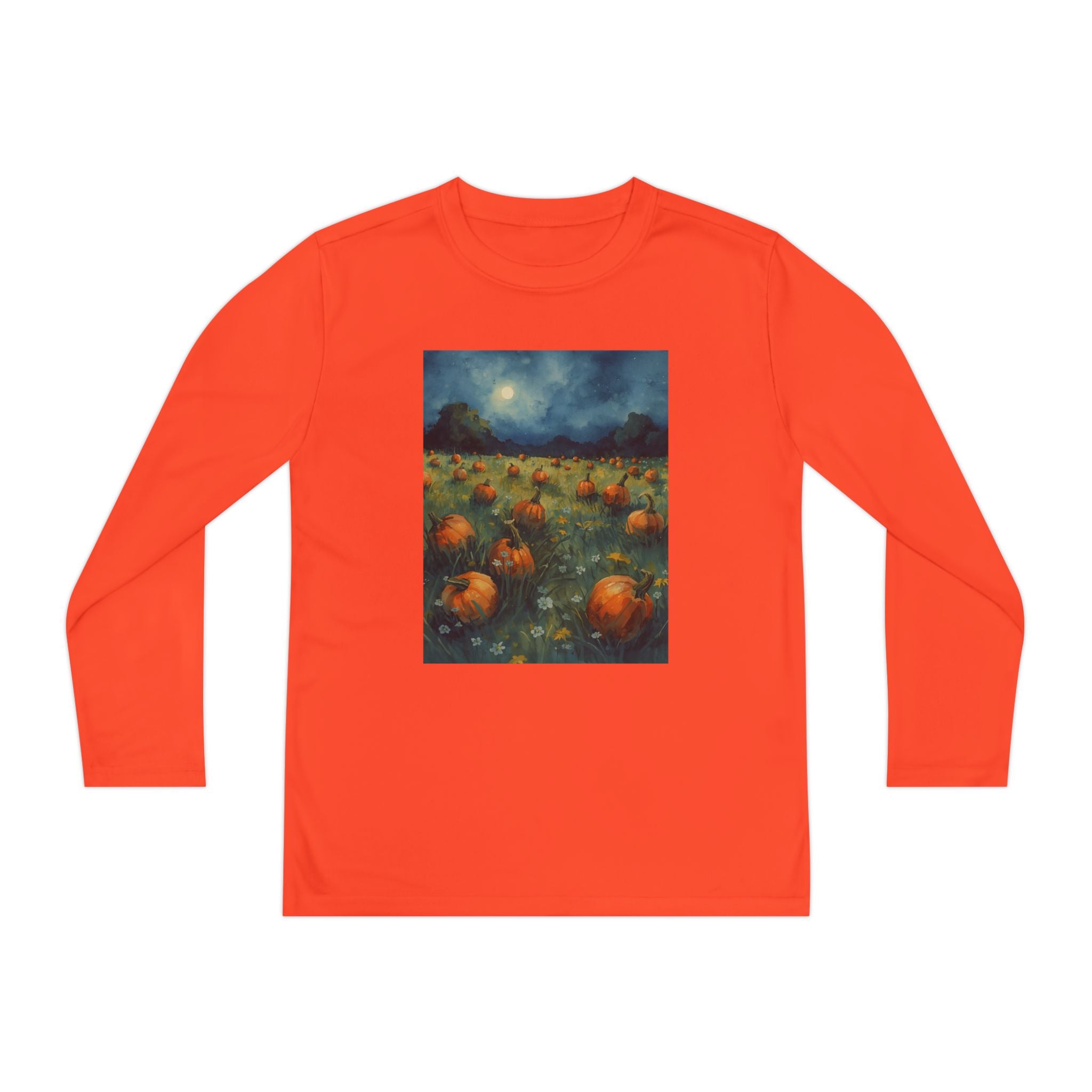 Youth Pumpkin Patch Long Sleeve Tee, Fall Fashion, Kids Apparel, Halloween Outfit, Pumpkin Lovers Gift, Cozy Autumn Shirt