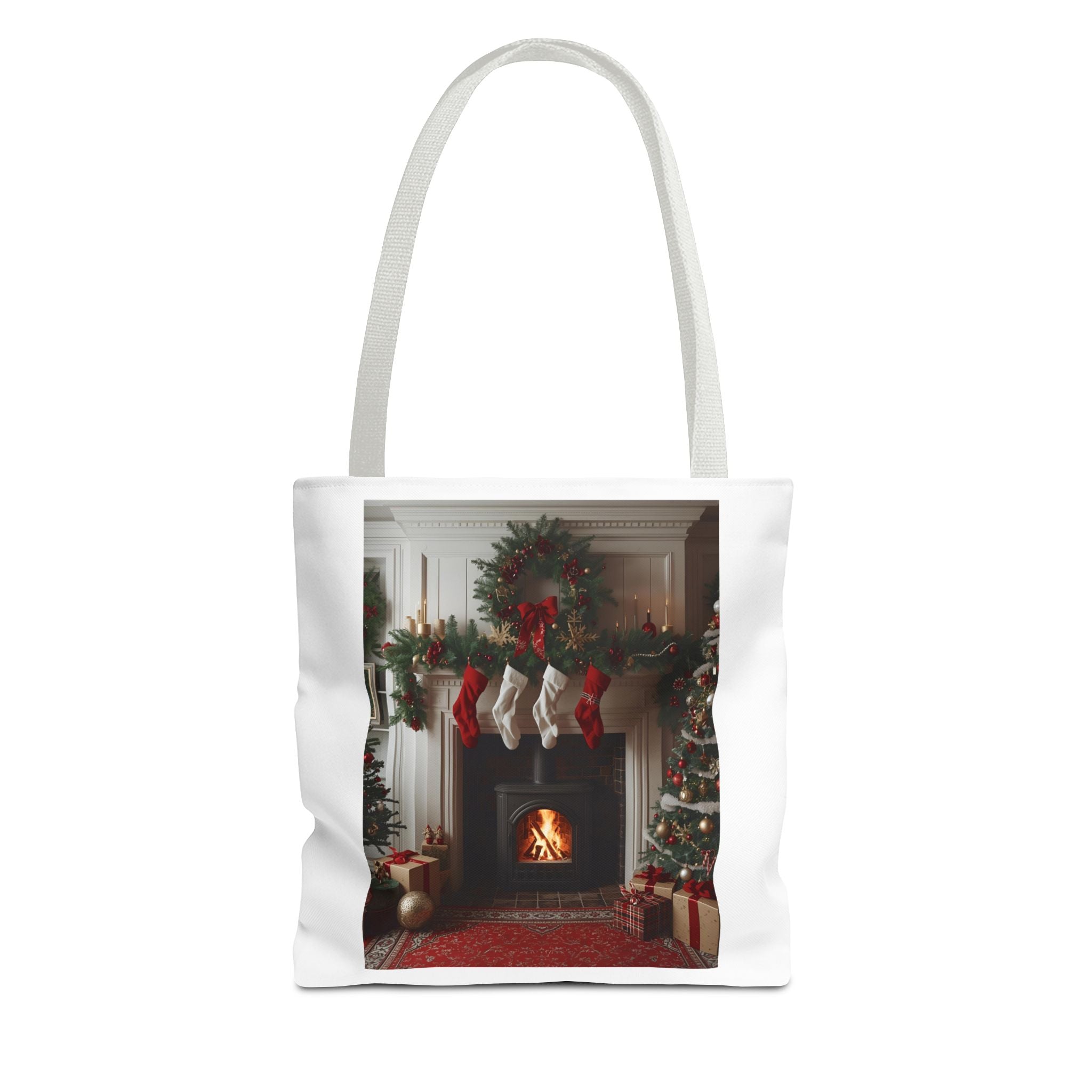 Cozy Christmas Tote Bag, Holiday Tote, Festive Bag, Gift Bag, Shopping Tote, Merry Christmas Decor, Seasonal Accessories
