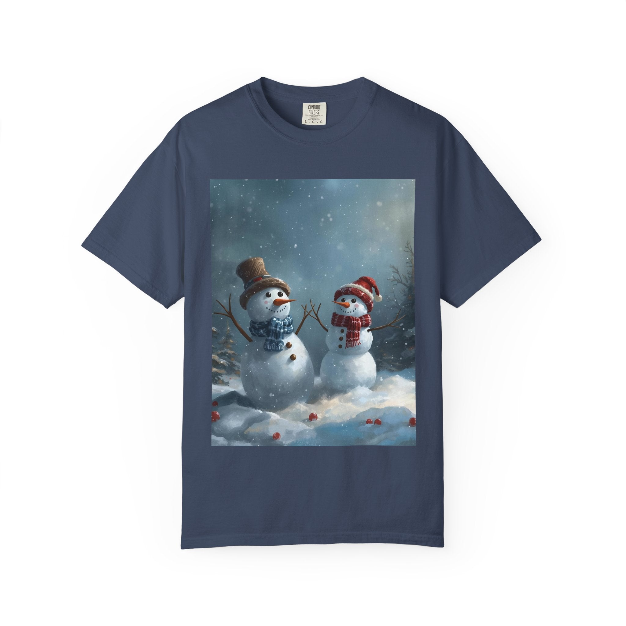 Christmas Winter Snowman T-Shirt, Festive Holiday Tee, Family Holiday Shirt, Cozy Winter Outfit, Seasonal Gift Idea