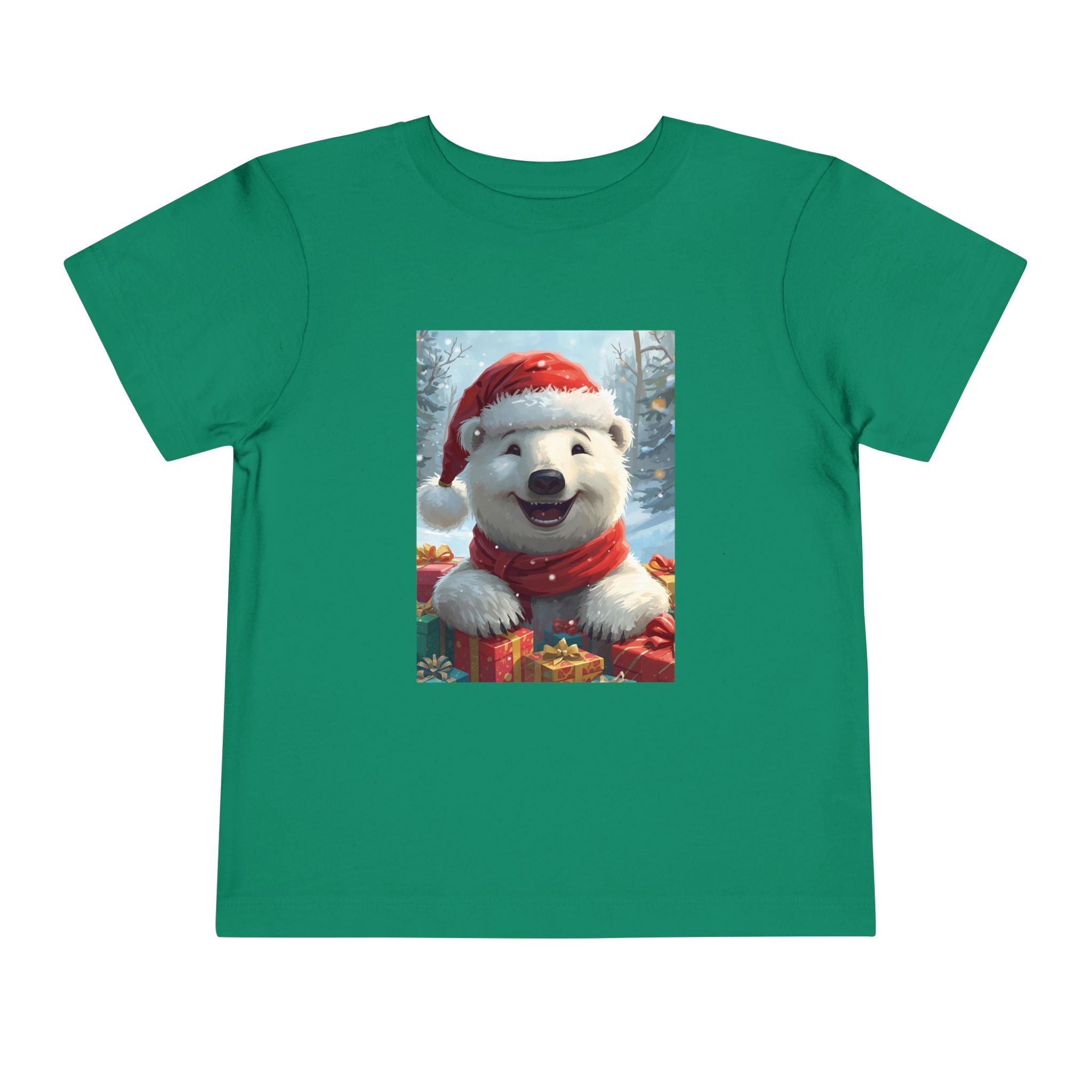 Christmas Bear Toddler Short Sleeve Tee